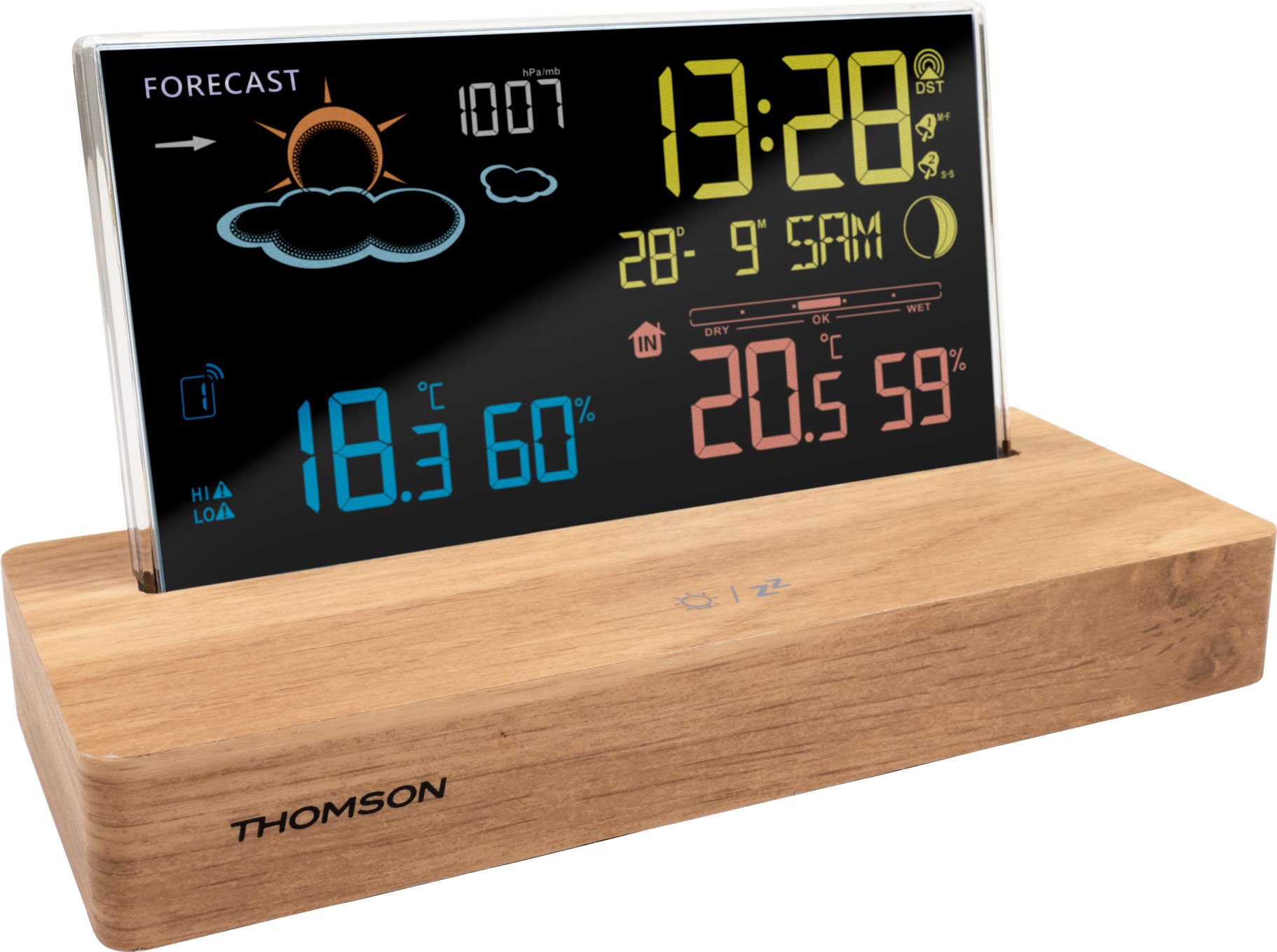 Thomson Thomson Wetterstation CT610 [black/wood] Wetterstation