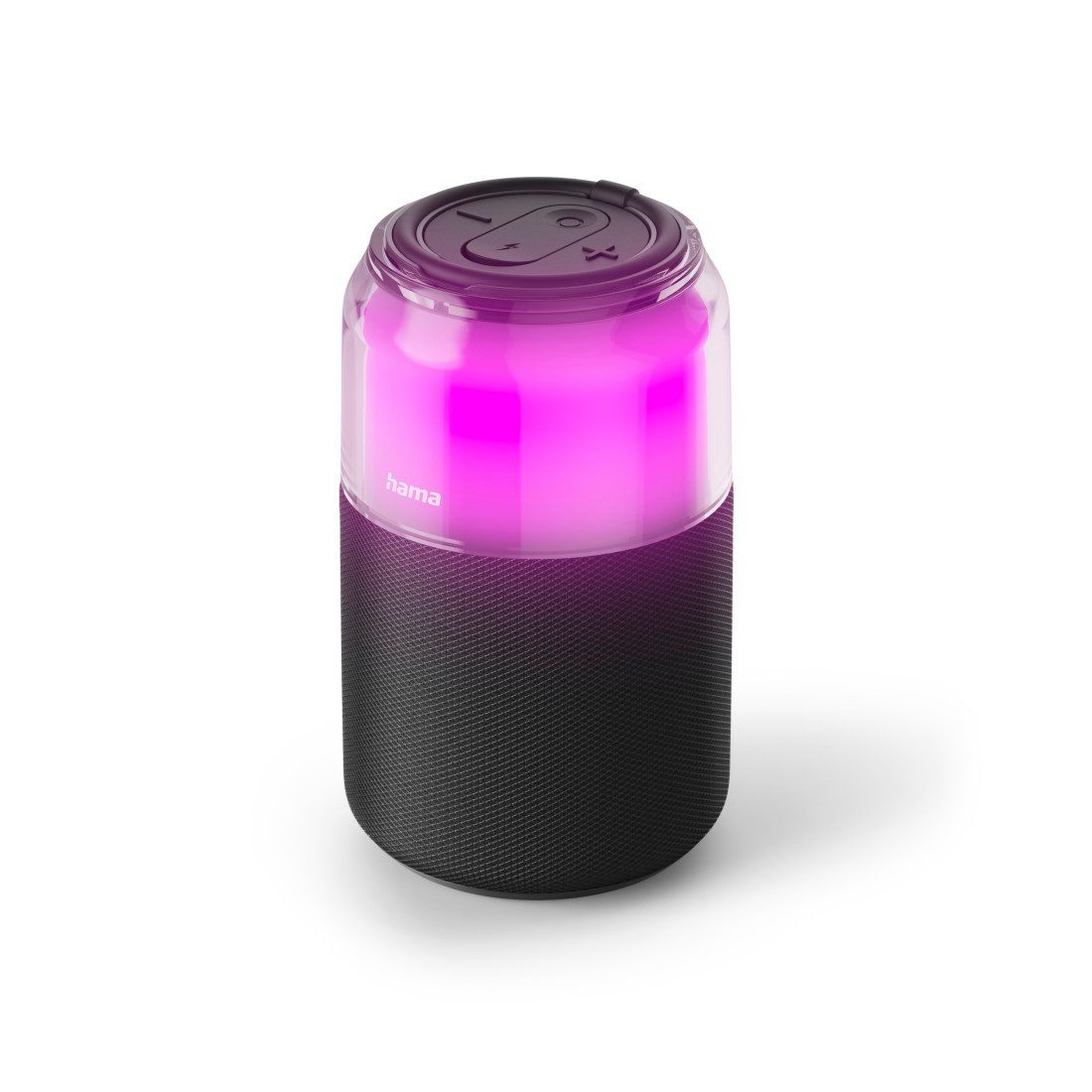 Hama Bluetooth-Lautsprecher mit LED-Licht und True Wireless Bluetooth-Lautsprecher (Bluetooth, 5 W, LED-Lichtmodi, True Wireless Stereo, USB-A, Akku, Hängeschlaufe)