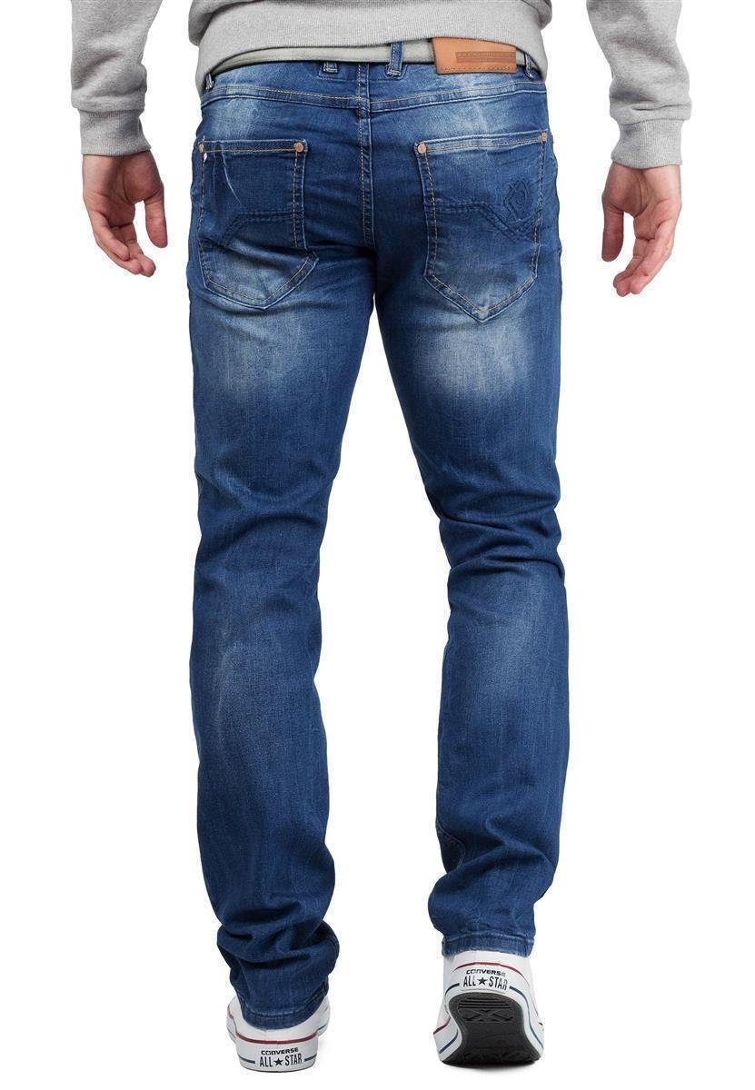 Hose Slim-fit-Jeans Waschung & lässiger Baxx BA-CD319B Cipo mit Casual