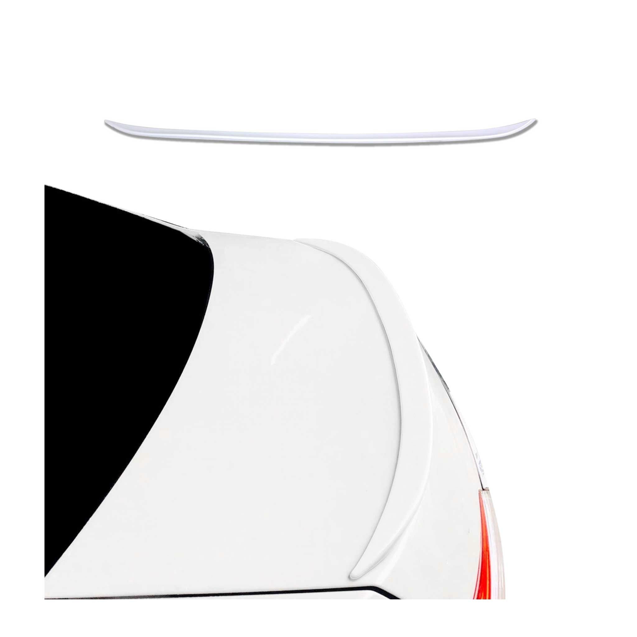 OMAC Heckstoßstange Spoilerlippe Kofferraum Heckspoiler HeckFlügel weiß 1 tlg Flexibel