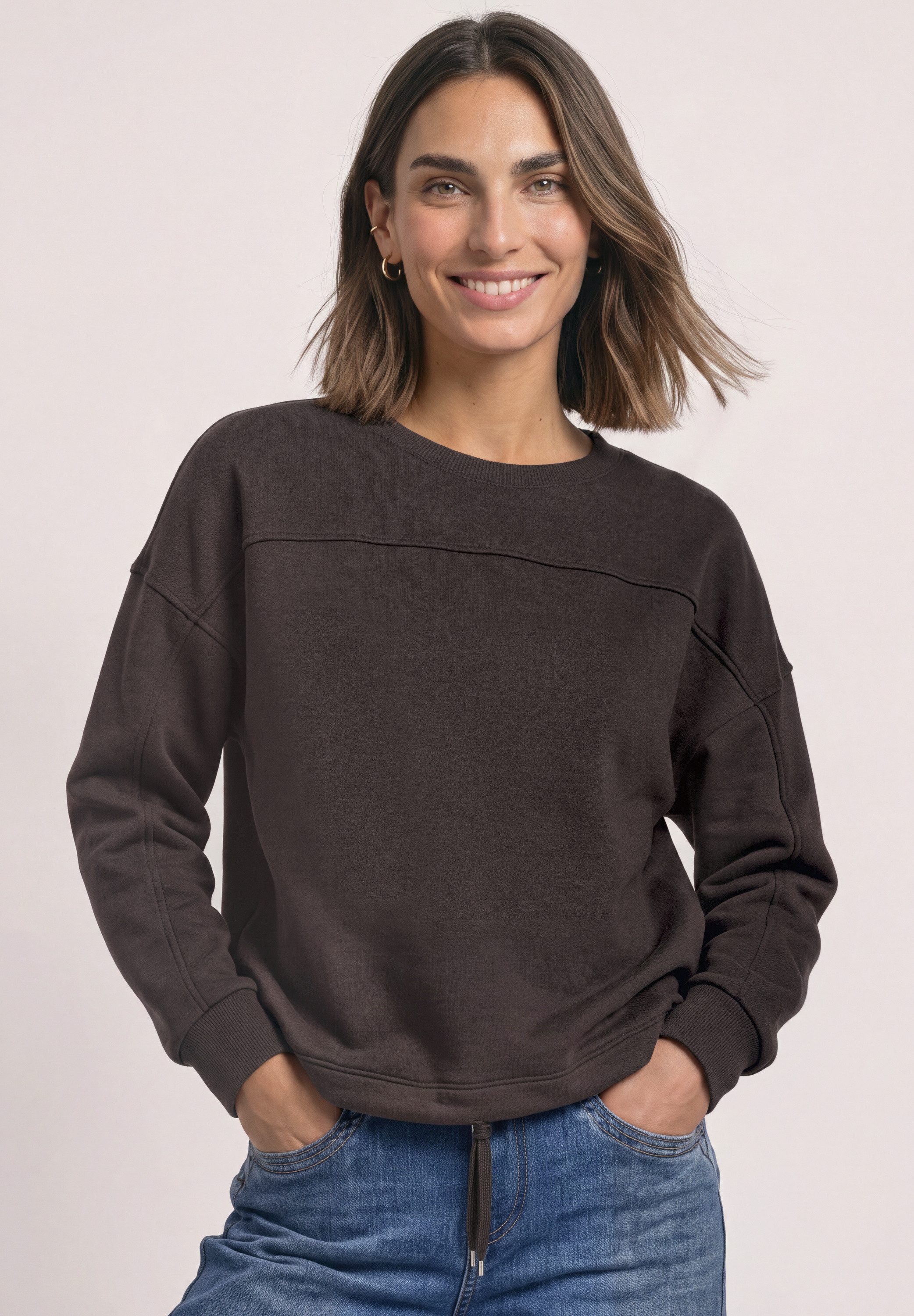 STREET ONE Sweatshirt mit Rundhalsausschnitt