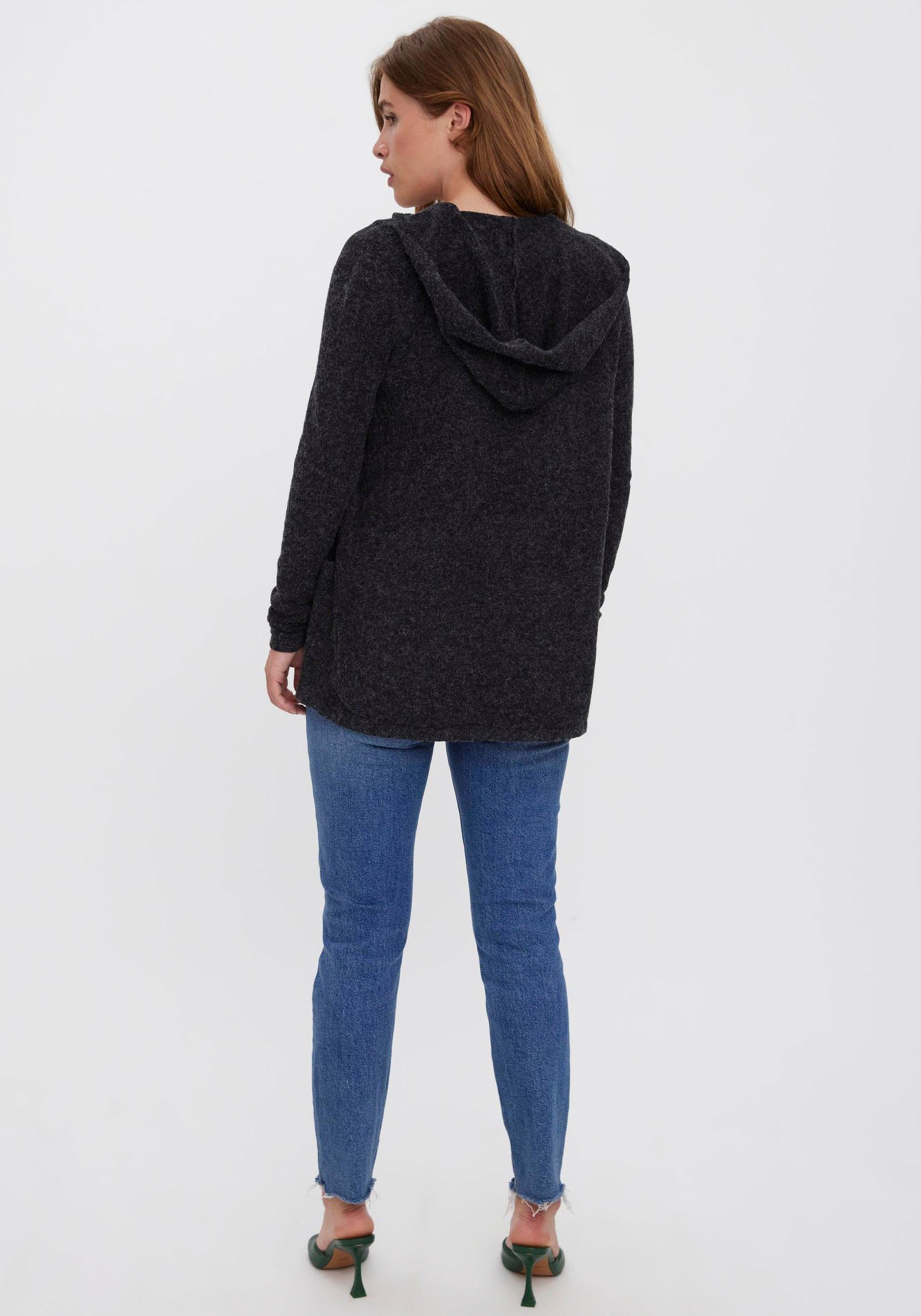 Vero Moda Strickjacke VMDOFFY LS OPEN HOOD CARDIGAN GA NOOS Materialmix, regular fit – Bild 5 von 5