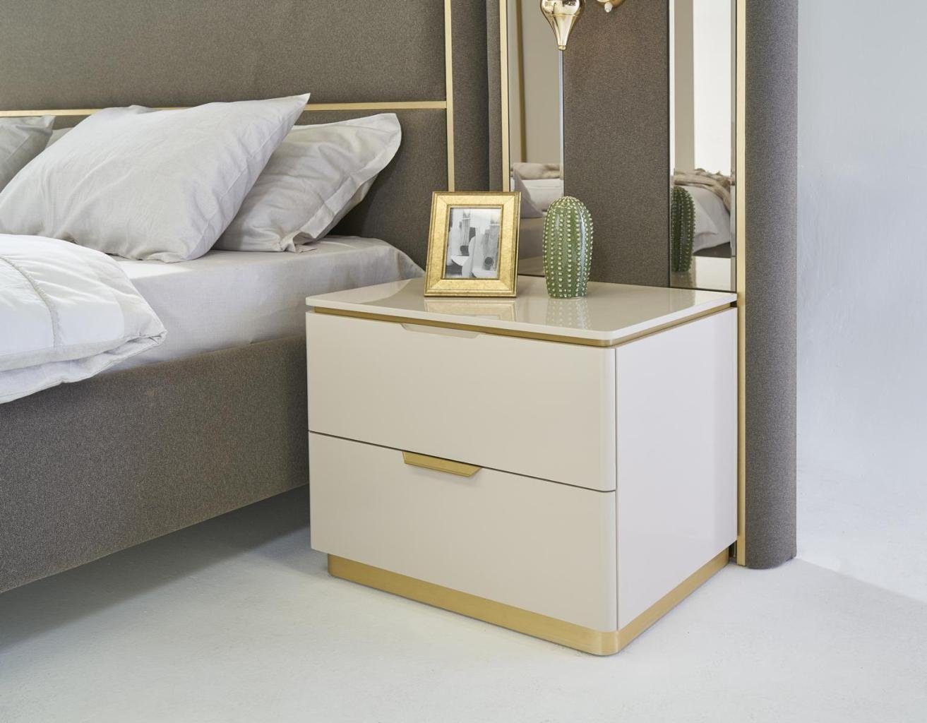 JVmoebel Nachttisch Design Konsole Tische Schlafzimmer Holz 2x Nachttisch SOFORT (2-St., 2x Nachttischen), Made in Europa | Nachtkonsolen