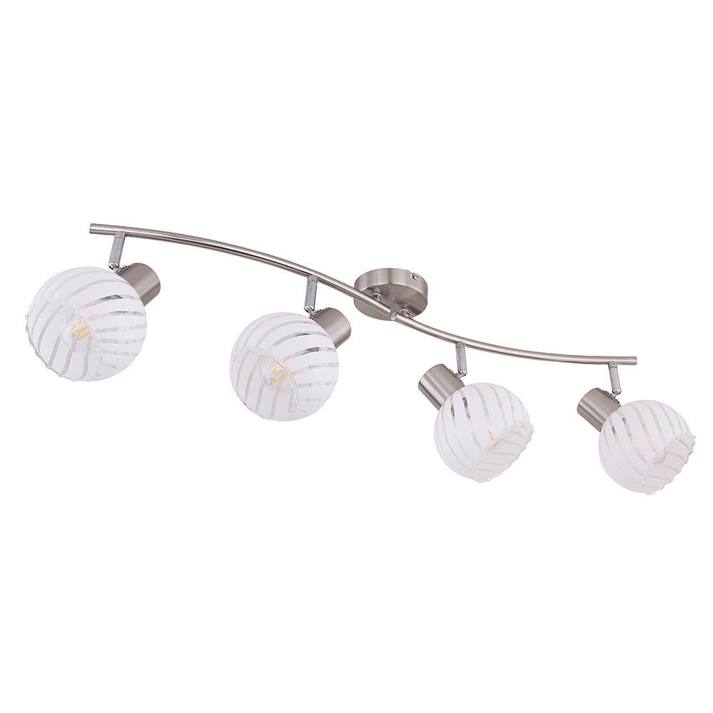 etc-shop LED Deckenspot, Lampe Wohn Decken Beleuchtung Strahler inklusive, Glas-Spots Leuchtmittel Leuchte nicht schwenkbare