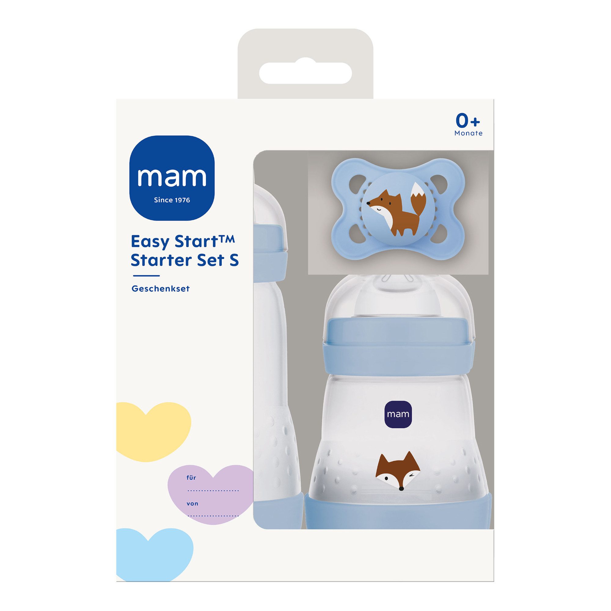 MAM Babyflasche Easy-Start Starter Set S, Kleines Geschenkset Baby 3.tlg - ideal zur Geburt