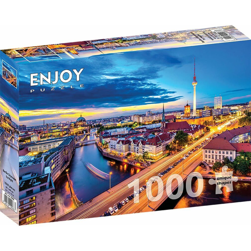 ENJOY Puzzle Puzzle ENJOY Puzzle Night Berlin 1000 Teile, Puzzleteile