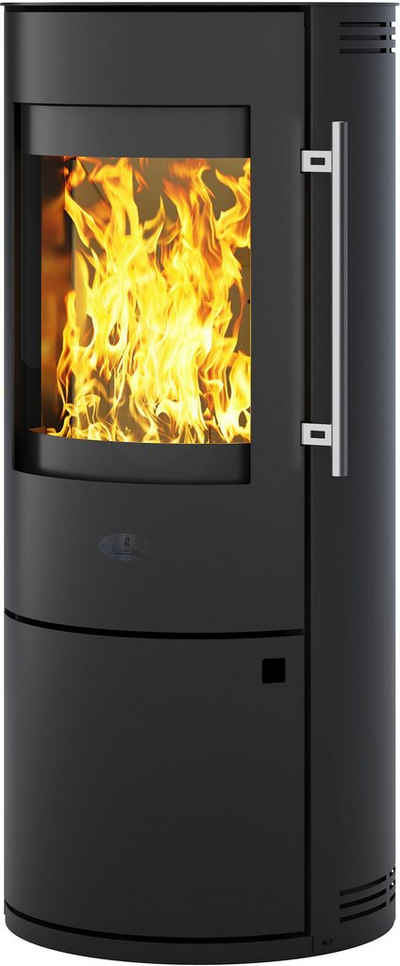 Firefix Kaminofen Neapel, 6 kW, Zeitbrand, schwarz, revolutionäre Türverschlussautomatik