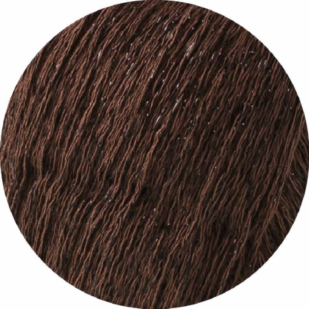 LANA GROSSA BRILLINO Häkelwolle, 200 m (25 Gramm), Glänzendes Beilaufgarn mit farbigem Lurexfaden