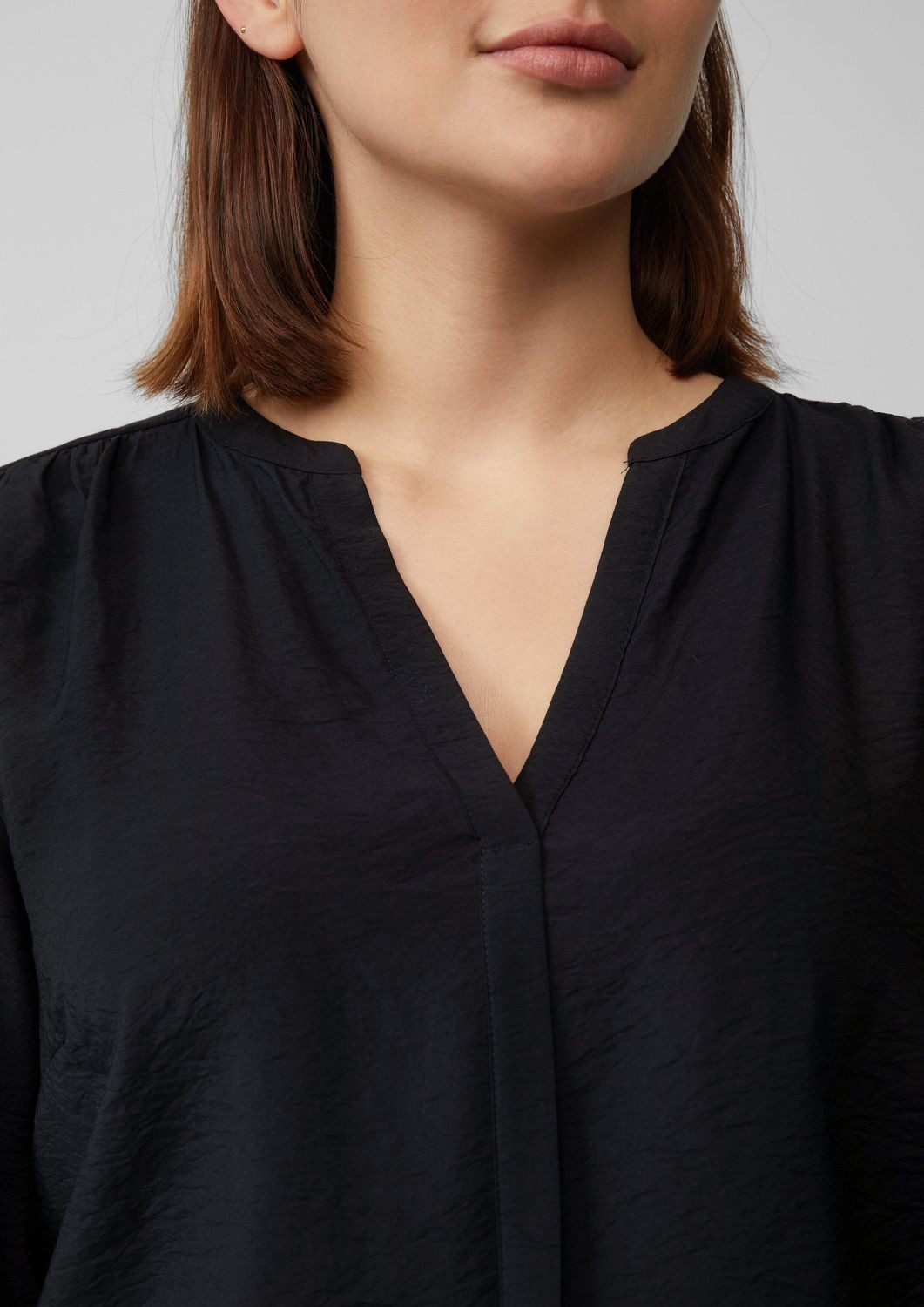 s.Oliver Druckbluse CURVE (1-tlg) langarm, Tunika-Ausschnitt günstig online kaufen