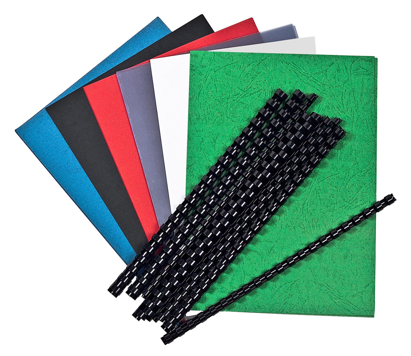 ProfiOffice Bindedraht ProfiOffice Plastikbinderücken 21 Ringe Starter Set Gemischt