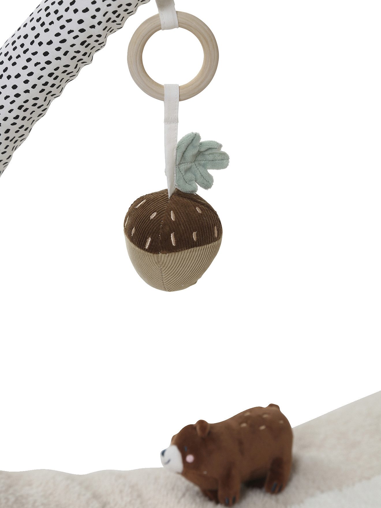 Krabbeldecke Activity-Decke mit Spielbogen GRÜNER WALD, vertbaudet