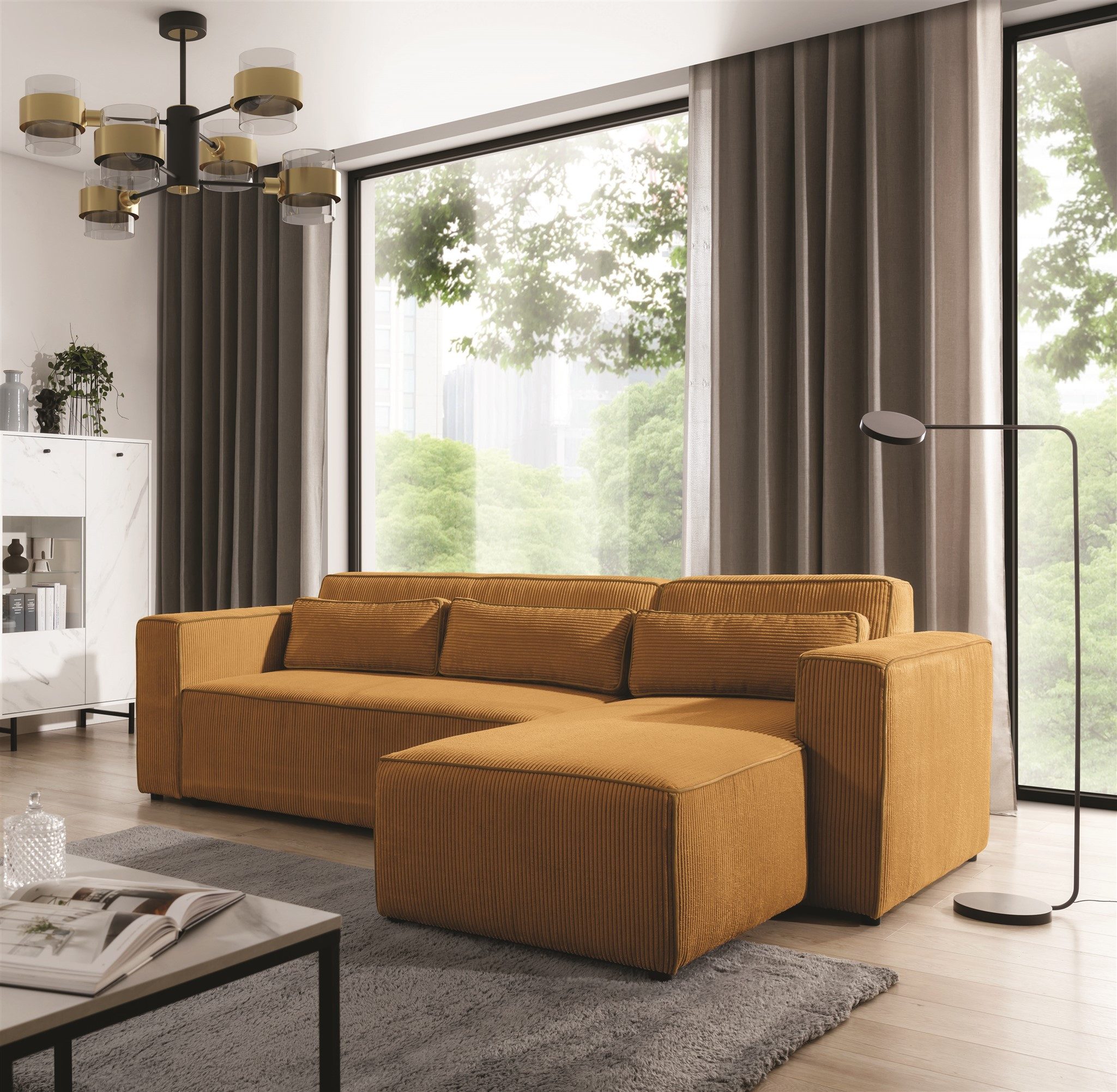 Fun Möbel Ecksofa Schlafsofa WALDO in günstig online kaufen