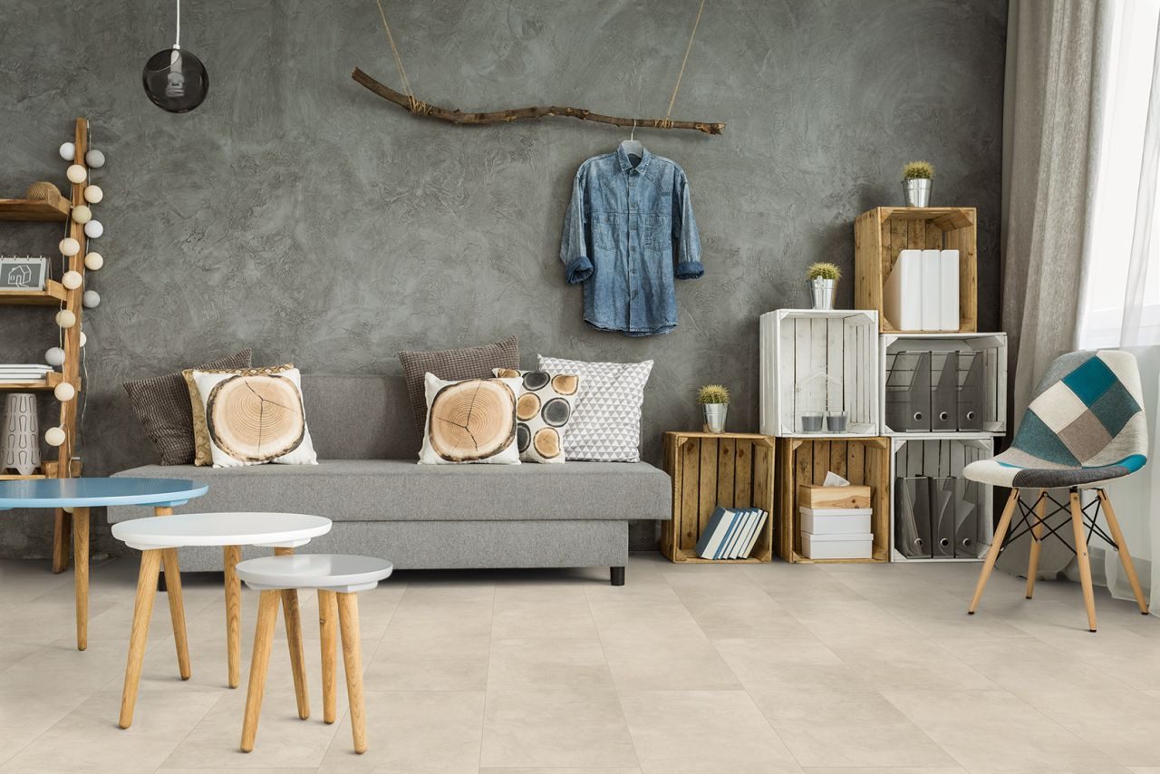 Classen Vinylfliesen Classen Neo Vario Beton 64,2 x 31,5 cm grau