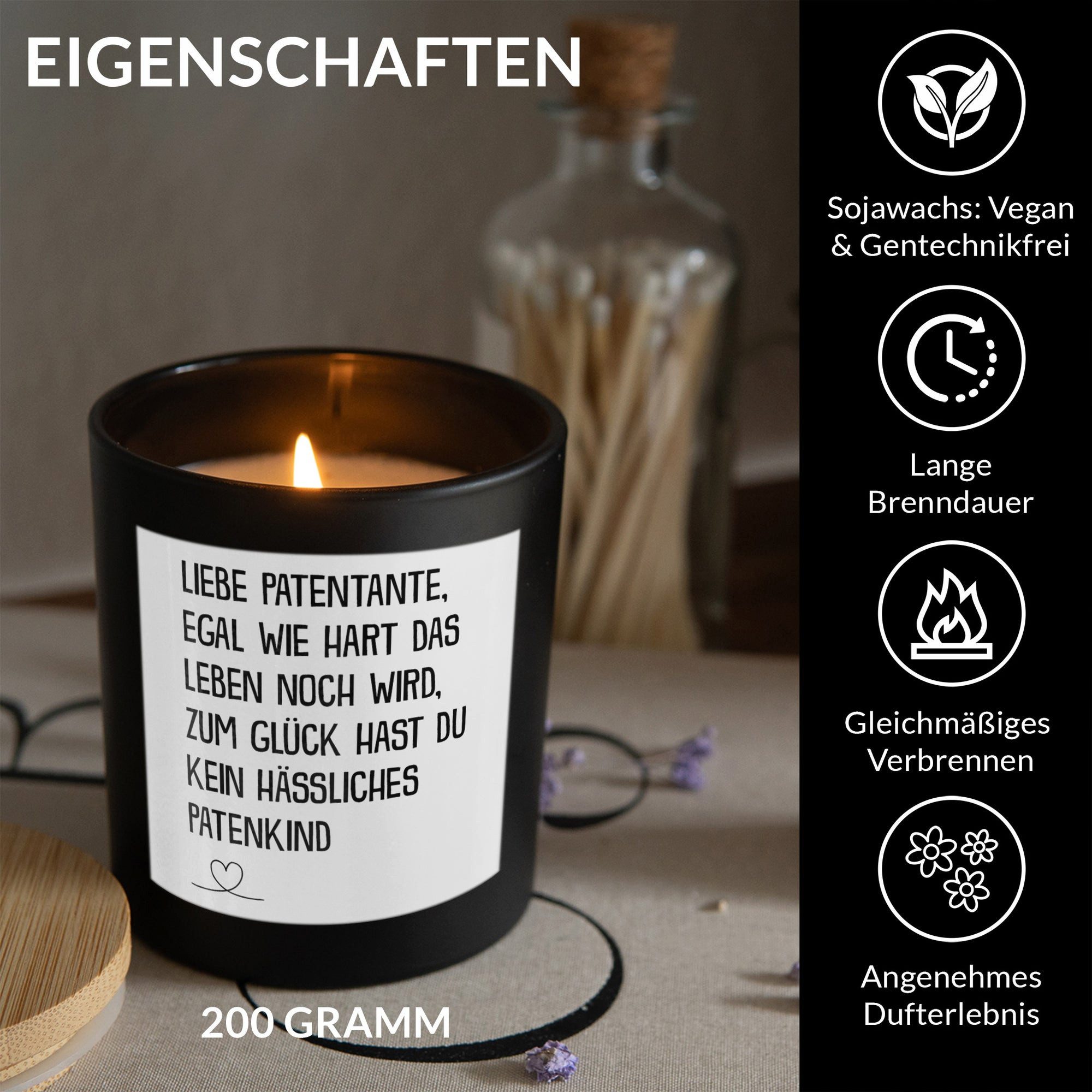 22Feels Duftkerze Deko Patentante Geschenk Patin Taufpatin Geburtstag Weihn günstig online kaufen
