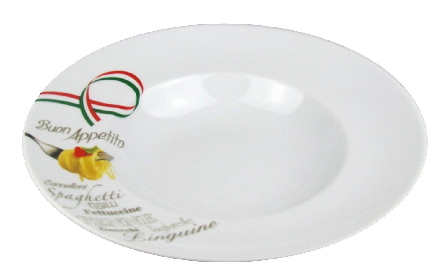 Retsch Arzberg Pastateller mit Dekor Ø 30cm inkl. Pastalöffel Set, (2 St), Spülmaschinengeeignet, Mikrowellengeeignet