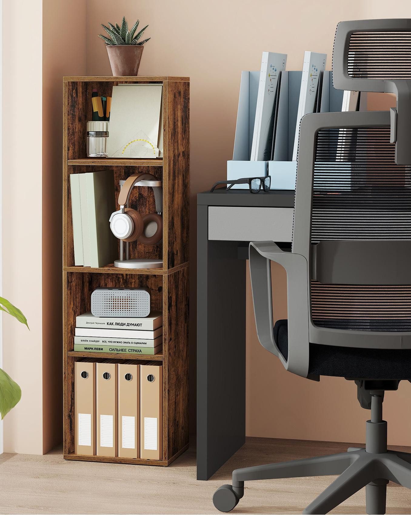 VASAGLE Bücherregal, 3/4-stöckiges Regal, offenes Aufbewahrungsregal, Homeo günstig online kaufen