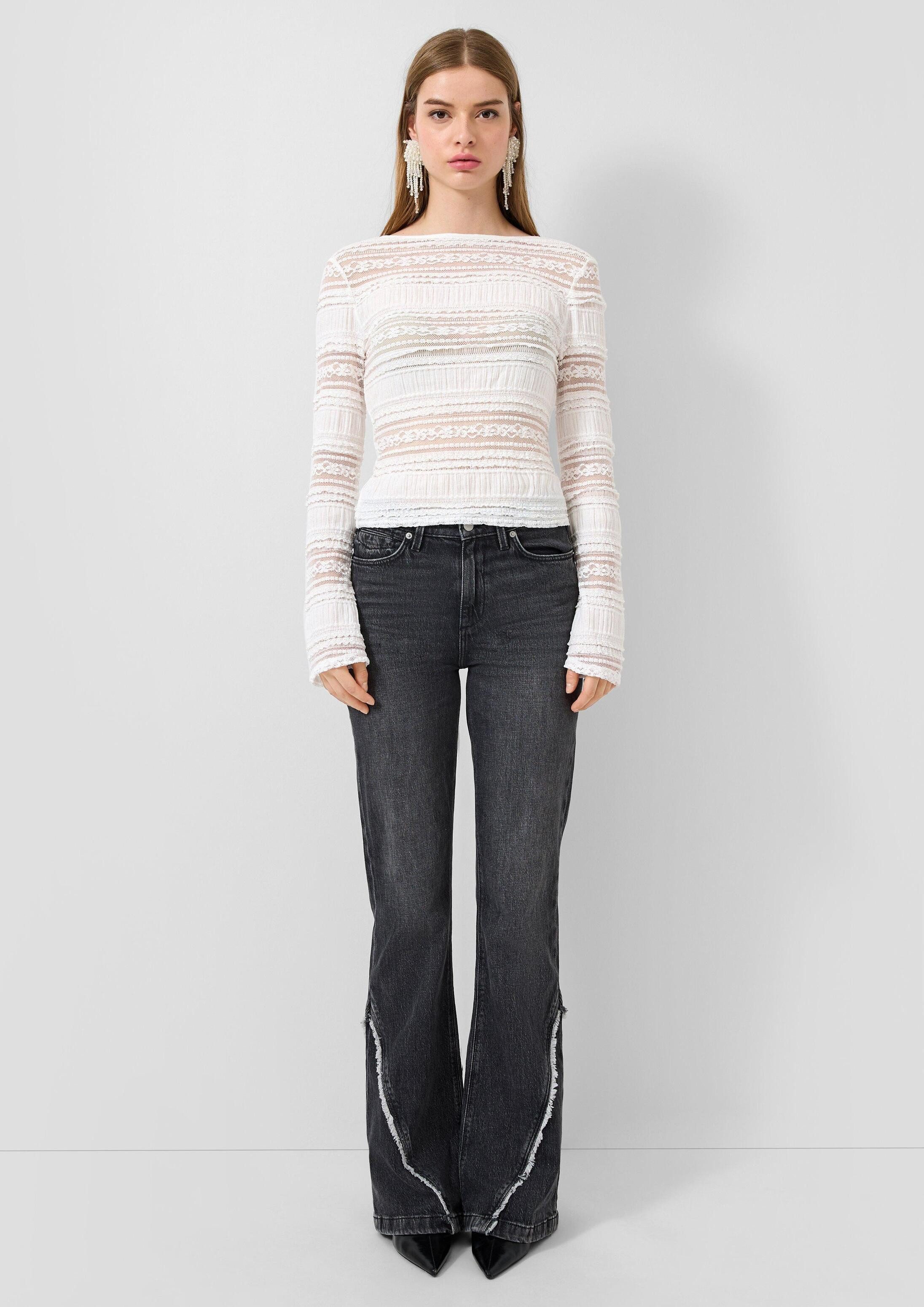 QS Bootcut-Jeans Jeans-Hose REENA Jeans Reena / High Rise / Flared Fit