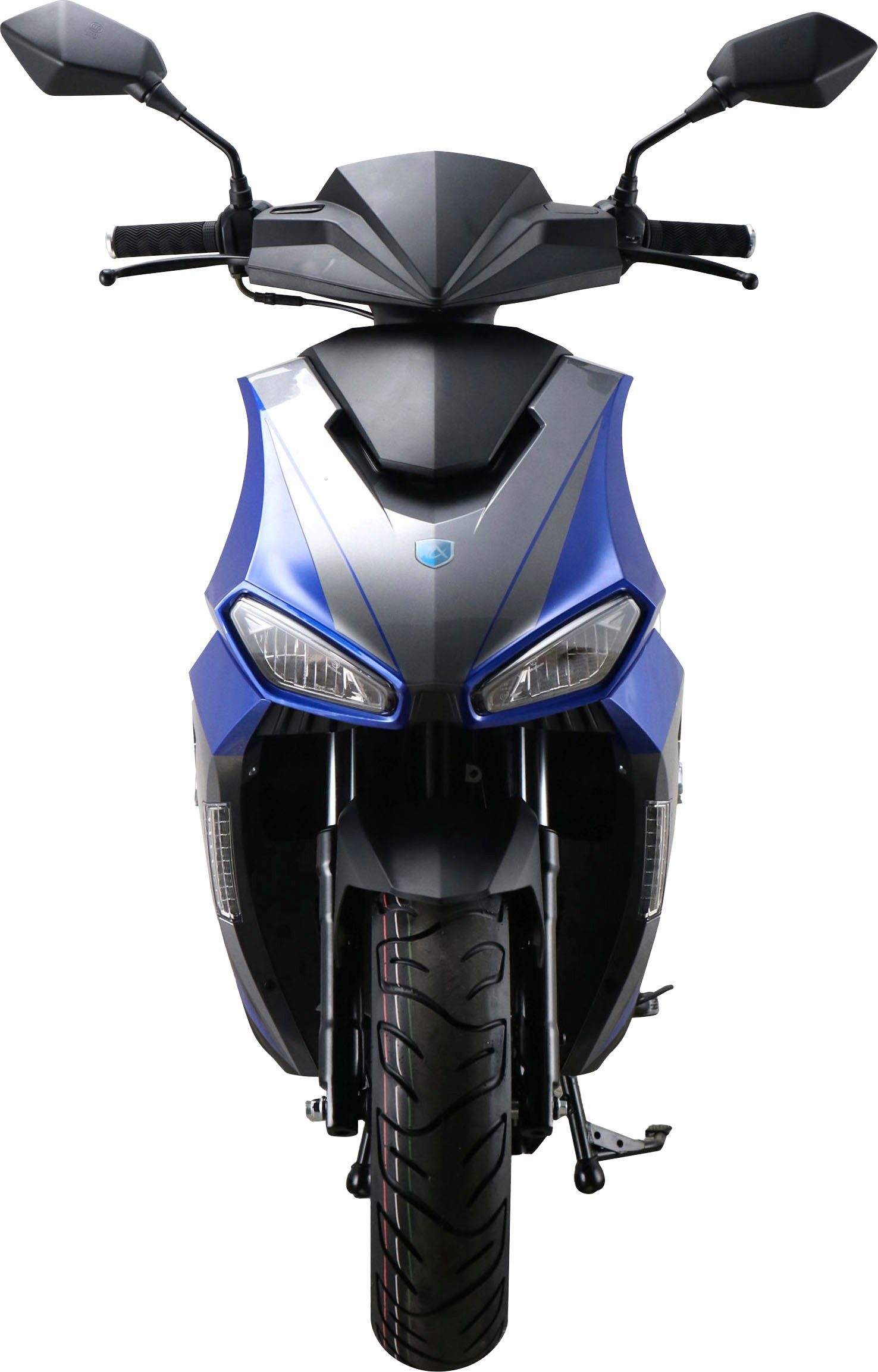 Alpha Motors Motorroller ccm, 5 FI, 45 km/h, 50 blau-grau Euro Mustang