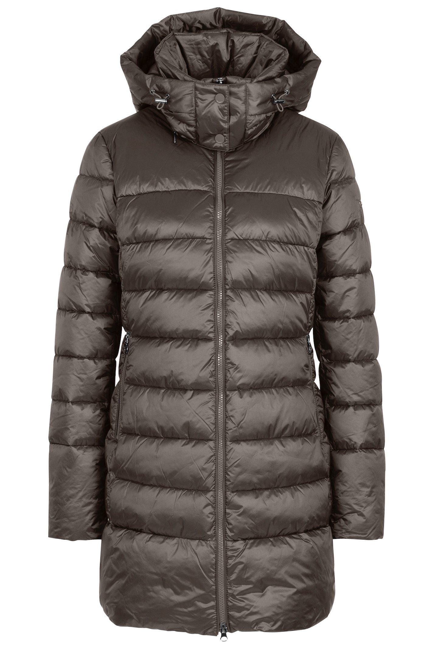 abnehmbarer Steppjacke Kapuze mit braun bugatti