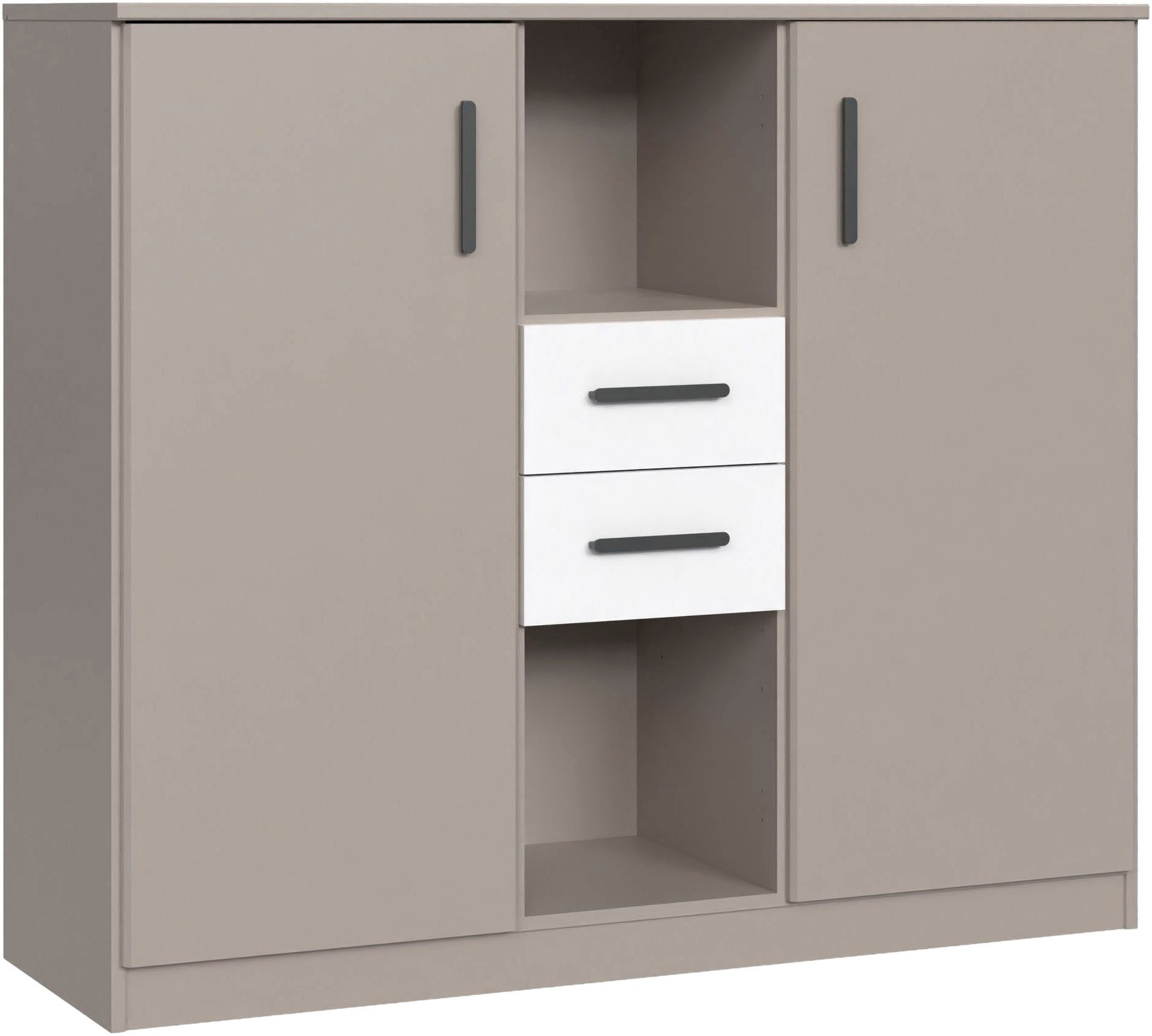 Wimex Highboard Bahamas, inkl. 2 Schubladen in Absatzdekor, Breite: 122cm, Passend zur Jugendzimmer-Serie Bahamas