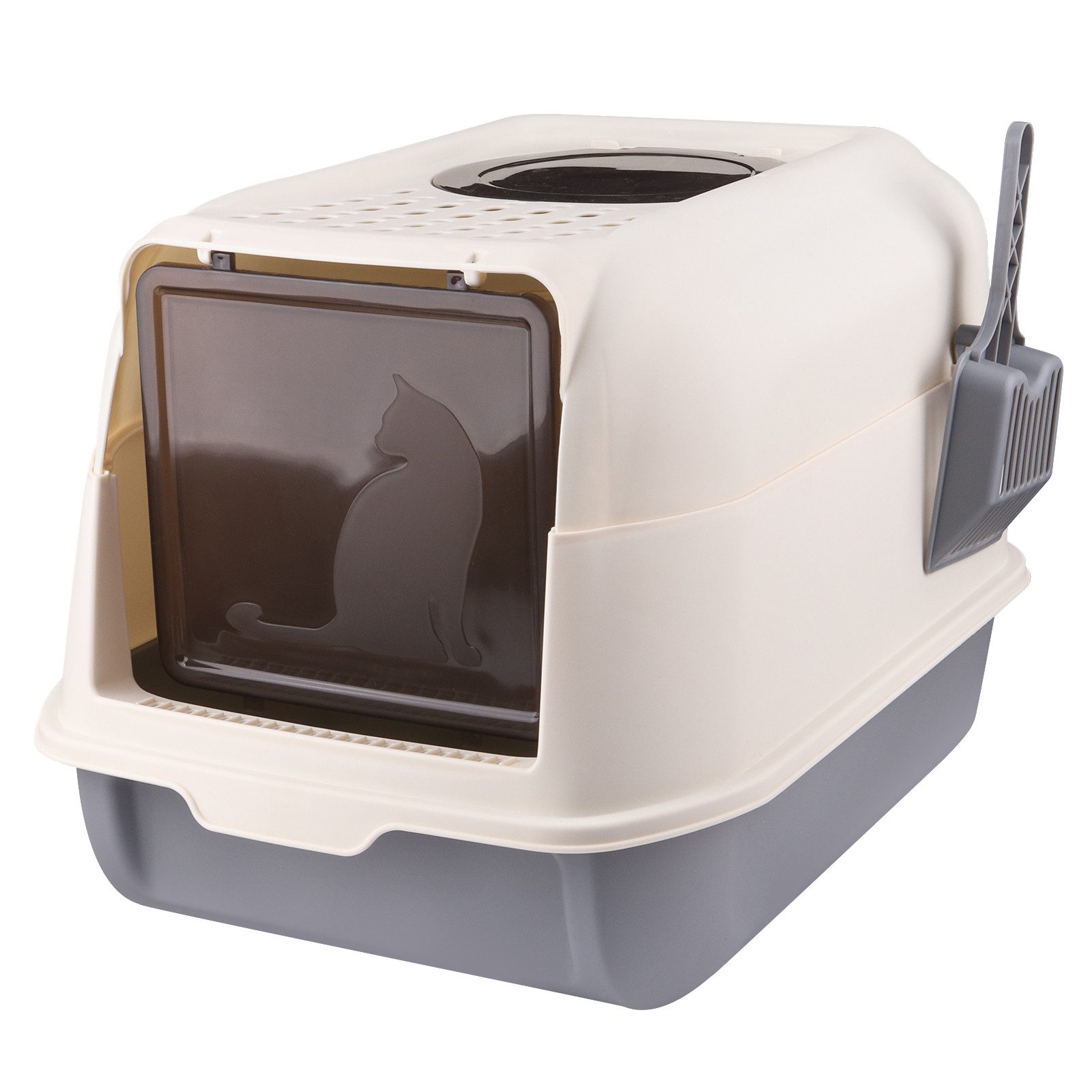 JEOBEST Katzentoilette Cat Litter Box, Katzen klo, Katzenklo mit Kapuze, XL günstig online kaufen