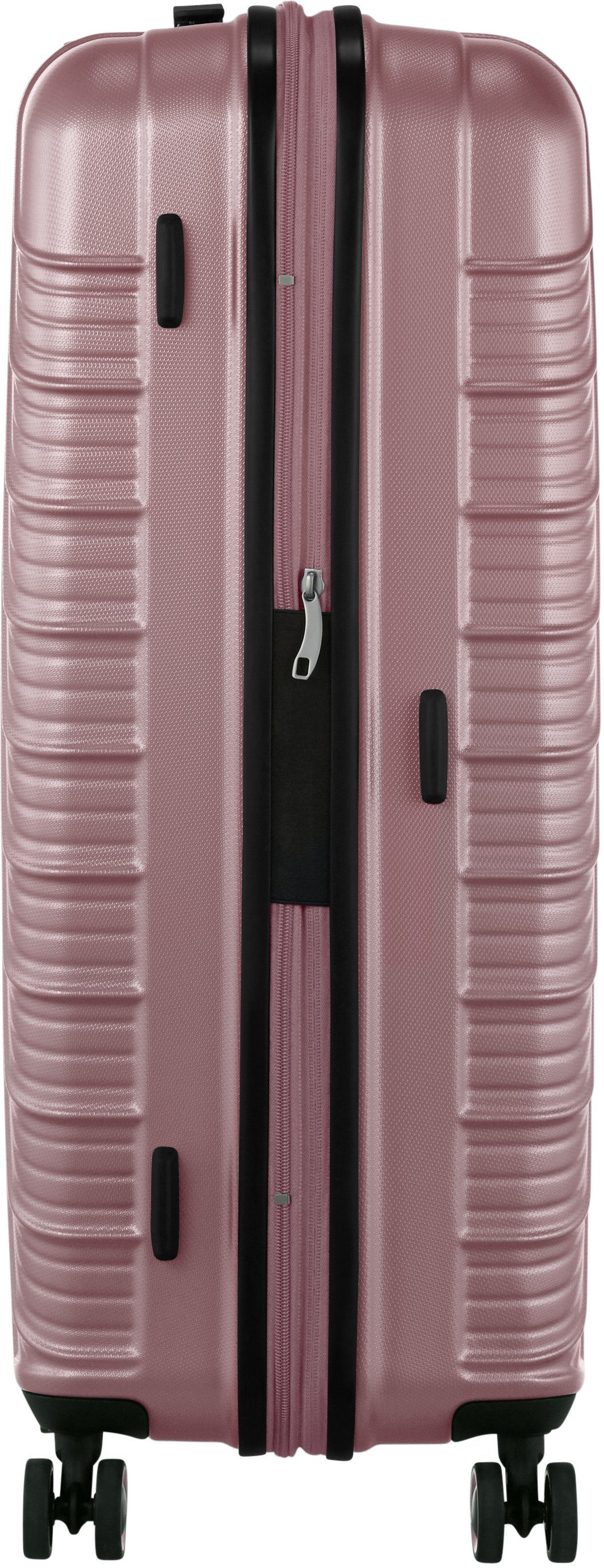 Tourister® 4 mit Hartschalen-Trolley Speedstar, 77 Rose American Rollen, Gold Volumenerweiterung cm,