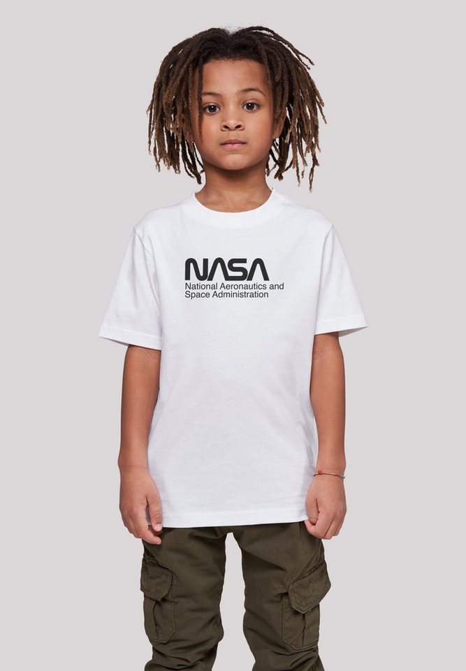 F4NT4STIC T-Shirt NASA Logo One Tone Print, Unser Model ist 146cm groß und  trägt Größe 146/152