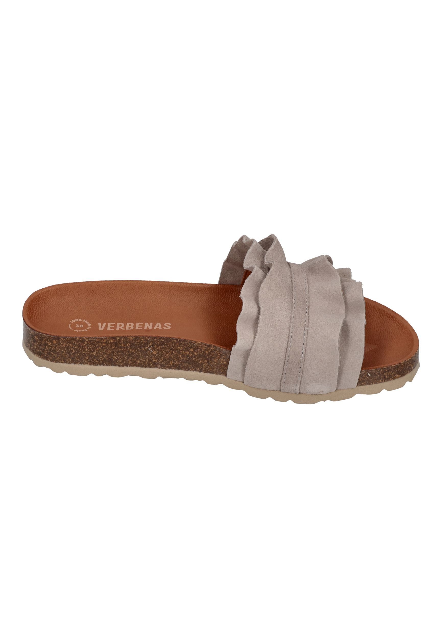 VERBENAS ROCIO serraje volante Pantolette Perla günstig online kaufen