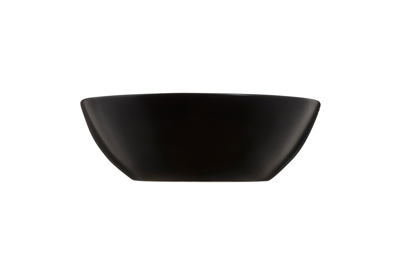 Thumbnail - SCHÖNER WOHNEN-Kollektion Waschbecken SATI oval mit Überlauf, Keramik, Mattschwarz, 60 x 42 x 14,2 cm, geeignet als Aufs...
