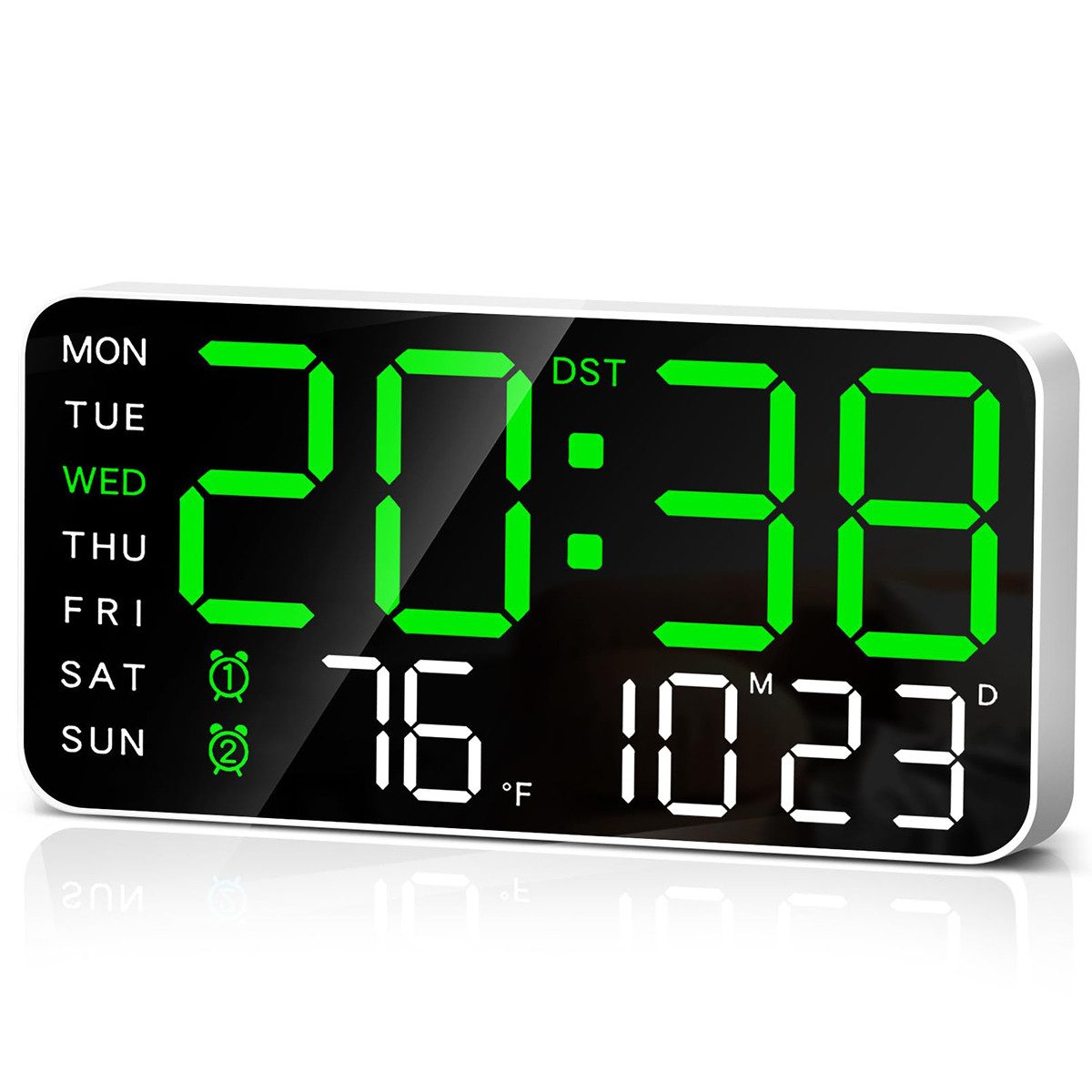 DOPWii Uhr 9,5'' Große Digitale Wanduhr, günstig online kaufen