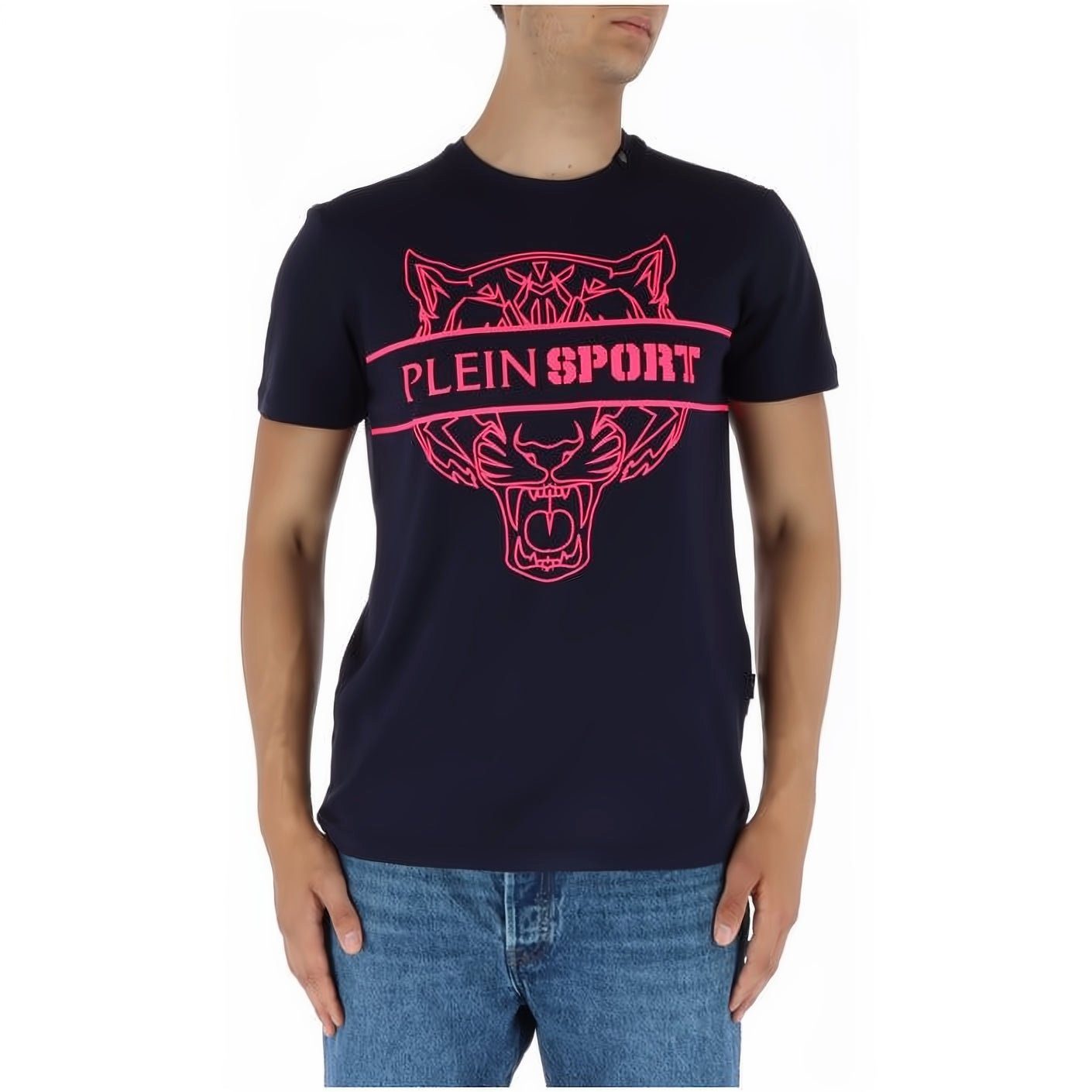 Stylischer Look, T-Shirt NECK vielfältige SPORT hoher ROUND Tragekomfort, PLEIN Farbauswahl