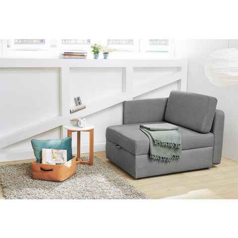 Jockenhöfer Gruppe Sessel Youngster, platzsparend, verwandelbar in ein Gästebett, Liegefläche 84x201 cm