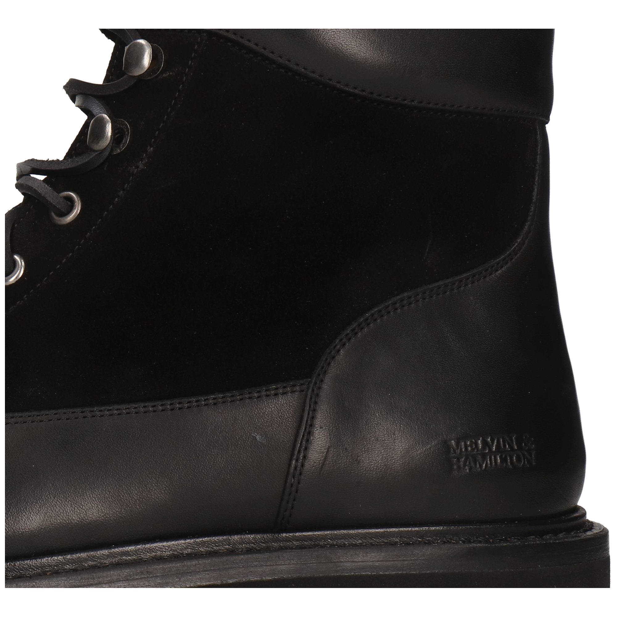 Melvin & Hamilton Maverick 1 Leder-Schnürstiefeletten für Herren Stiefelette Plateausohlen, Echtes Leder