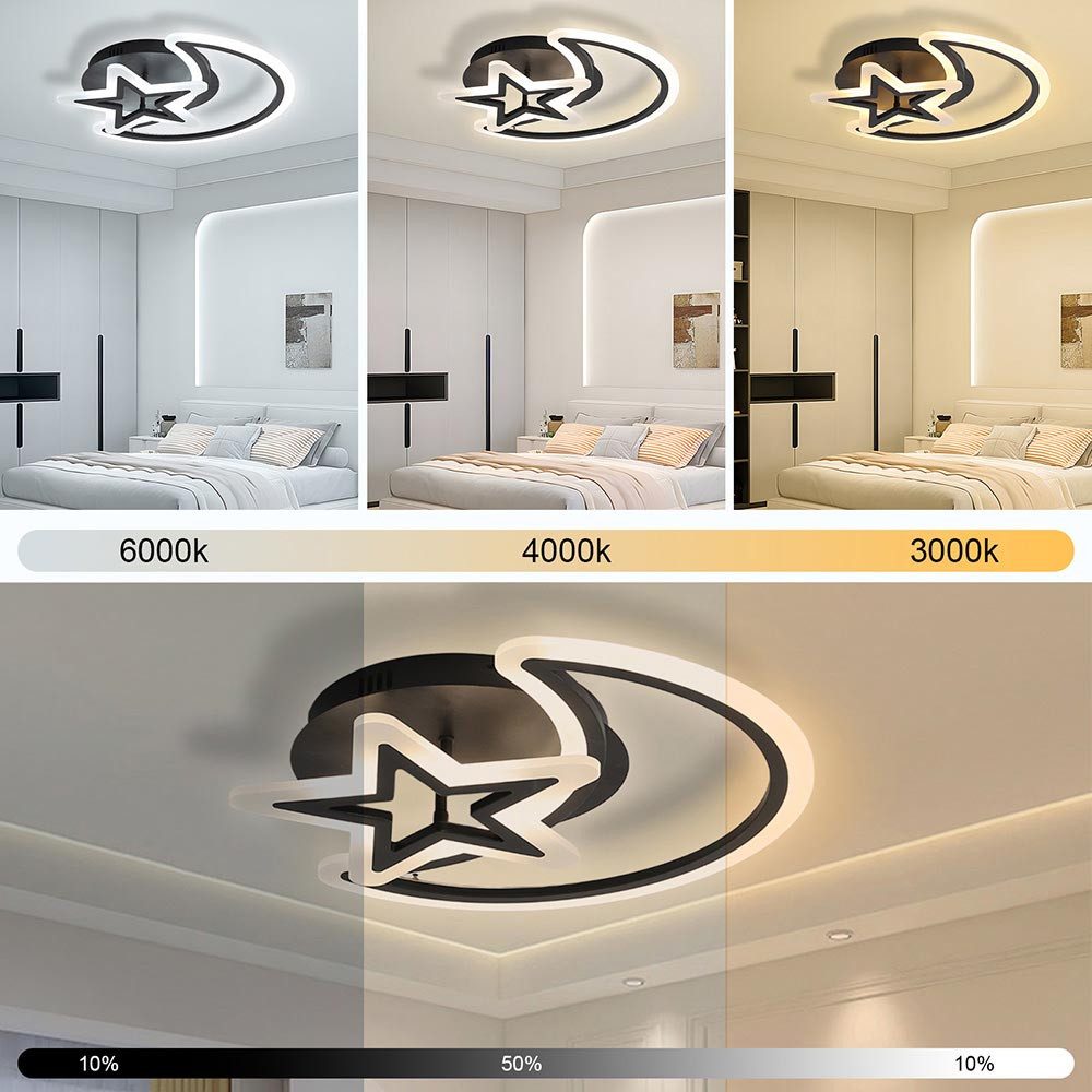 LMaxhome Deckenleuchte Mordern LED Deckenlampe Dimmbar günstig online kaufen