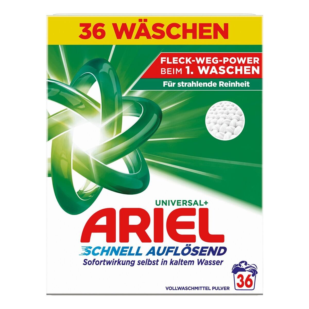 ARIEL Universal+ Vollwaschmittel (36 WL / 1,8 kg)