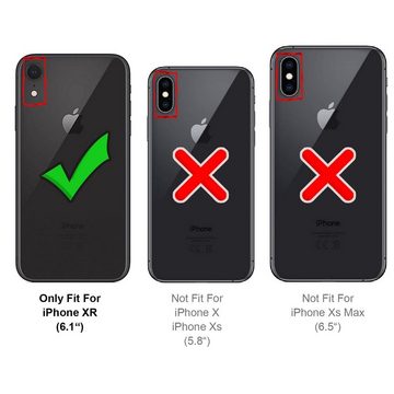 CoolGadget Handyhülle Denim Schutzhülle Flip Case für Apple iPhone XR 6,1 Zoll, Book Cover Handy Tasche Hülle für iPhone XR Klapphülle