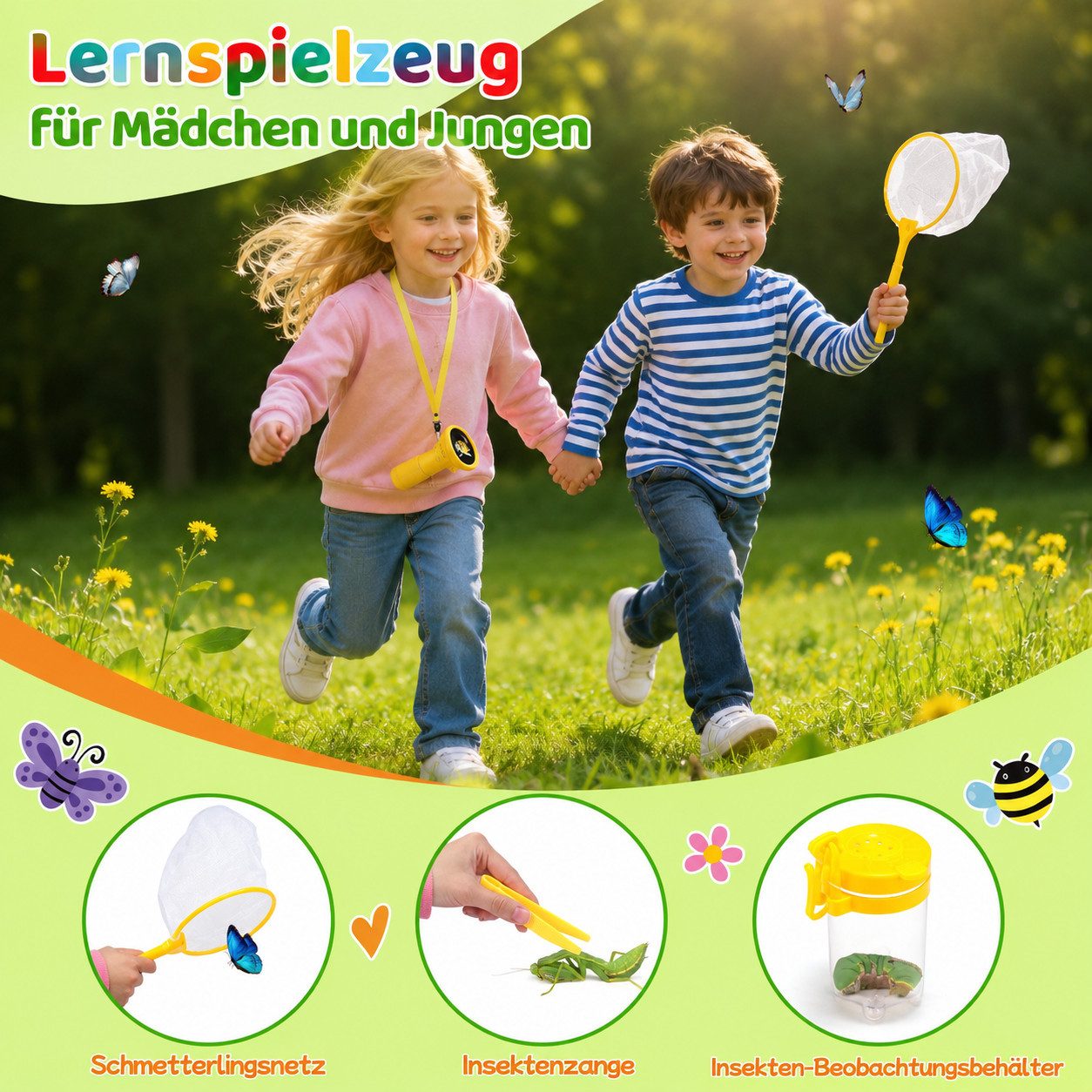 Wootoy Kinder Mikroskop Lernspielzeug mit Trageschlaufe Tragbares Digitalmikroskop (100x-1000x, 2-Zoll-HD-Bildschirm mit klarer Farbdarstellung) – Bild 5 von 5