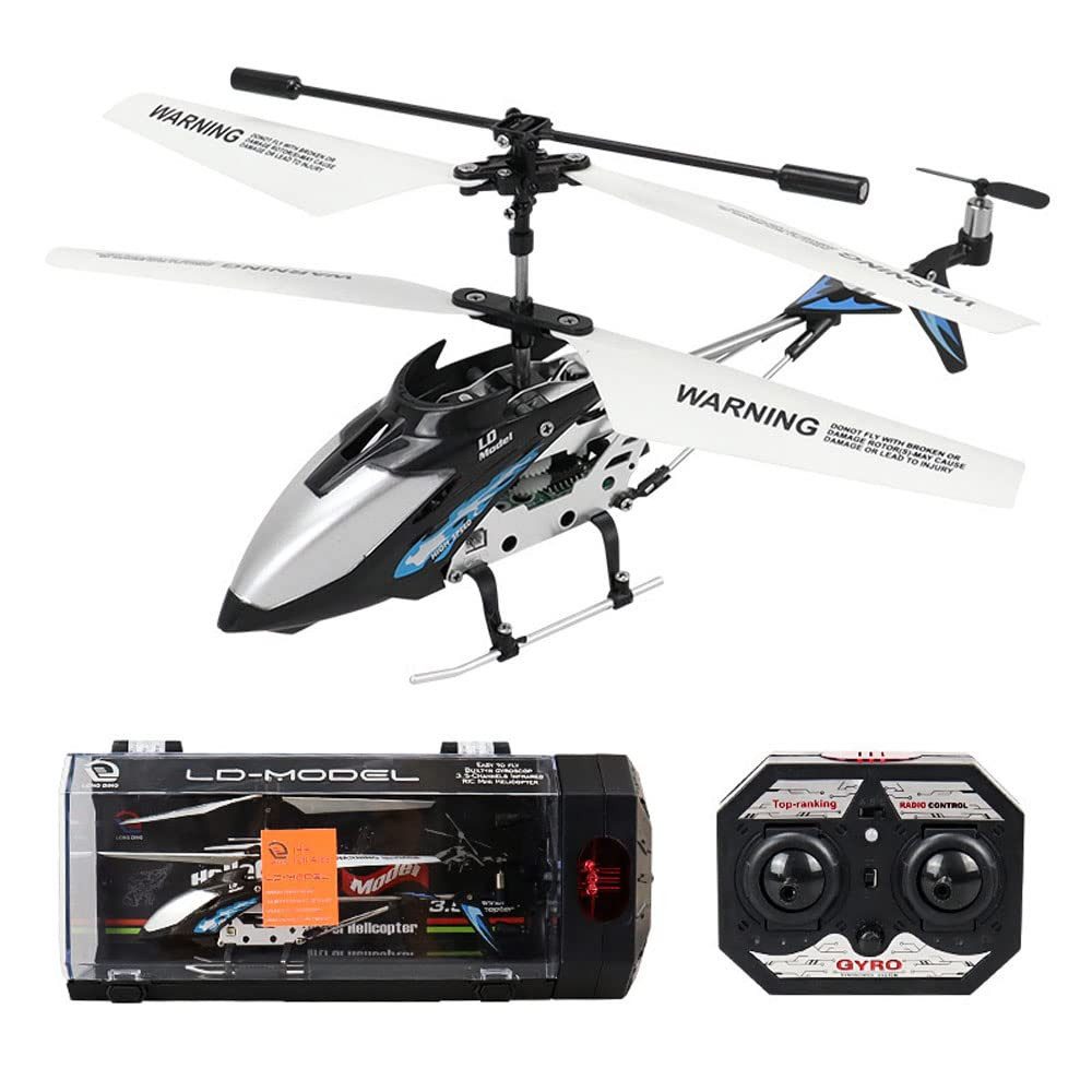RC-Helikopter Hubschrauber Ferngesteuertes Flugzeug mit LED-Lichtern,3.5-Kanal,RTF