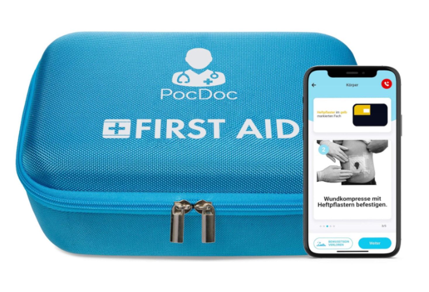 BEURER Erste-Hilfe-Set PocDoc® Premium (KFZ & Zuhause)