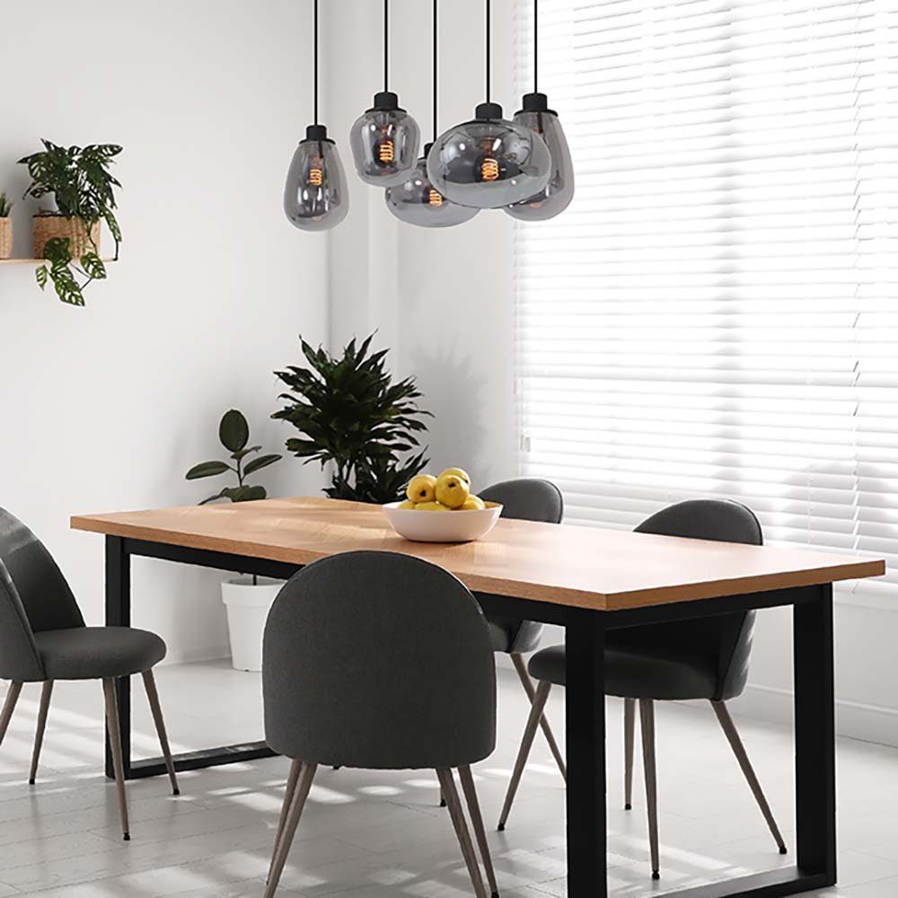 TOHMLAPE Glas Hängeleuchte – Industriell Vintage, 15 Cm, LED-fähig, Für Wohnzimmer & Bar
