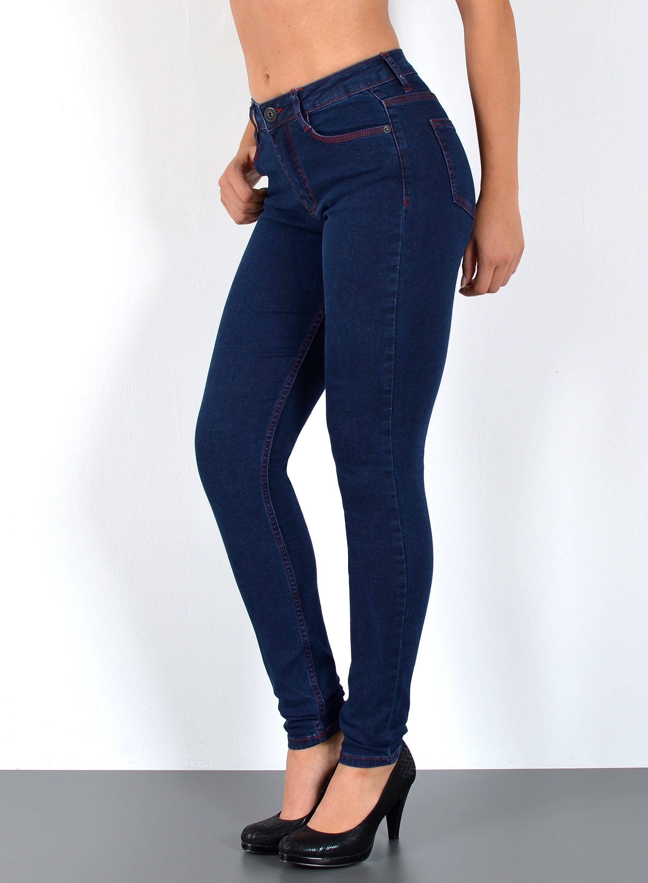 ESRA Skinny-fit-Jeans S400 Damen High Waist Skinny Jeans Stretch Hose hohe günstig online kaufen