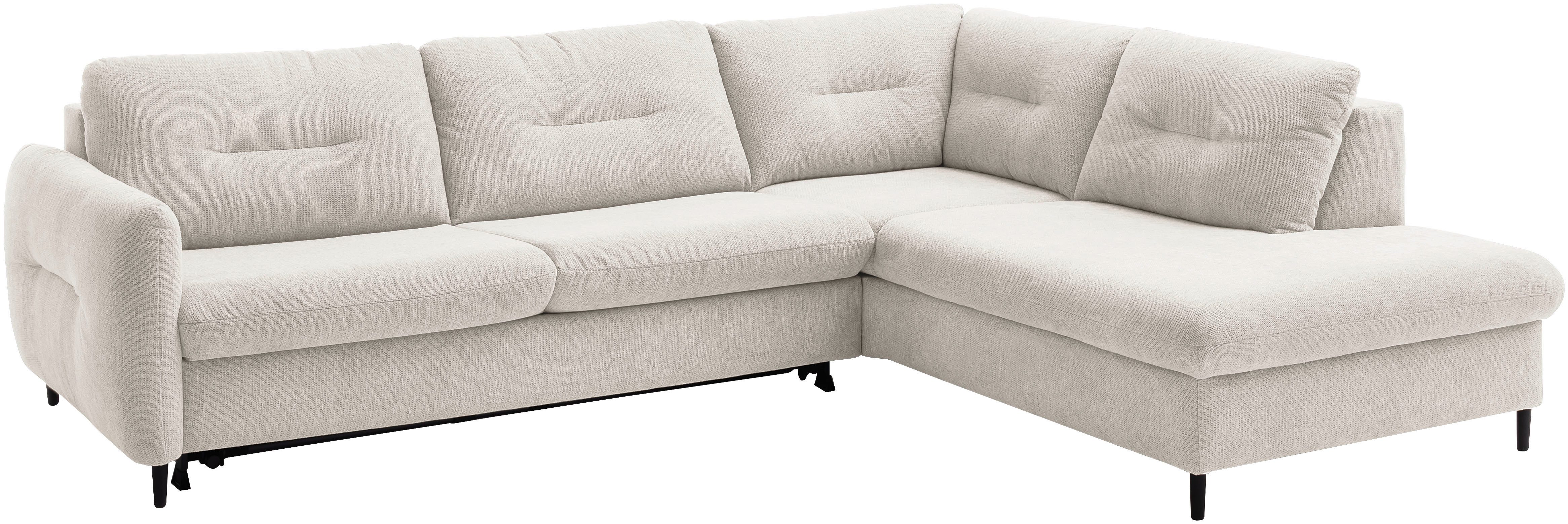 Home affaire Ecksofa Clevina, L-Form mit Kaltschaummatratze, Längsschläfer mit echter Dauerschläferfunktion & flexibel stellbar