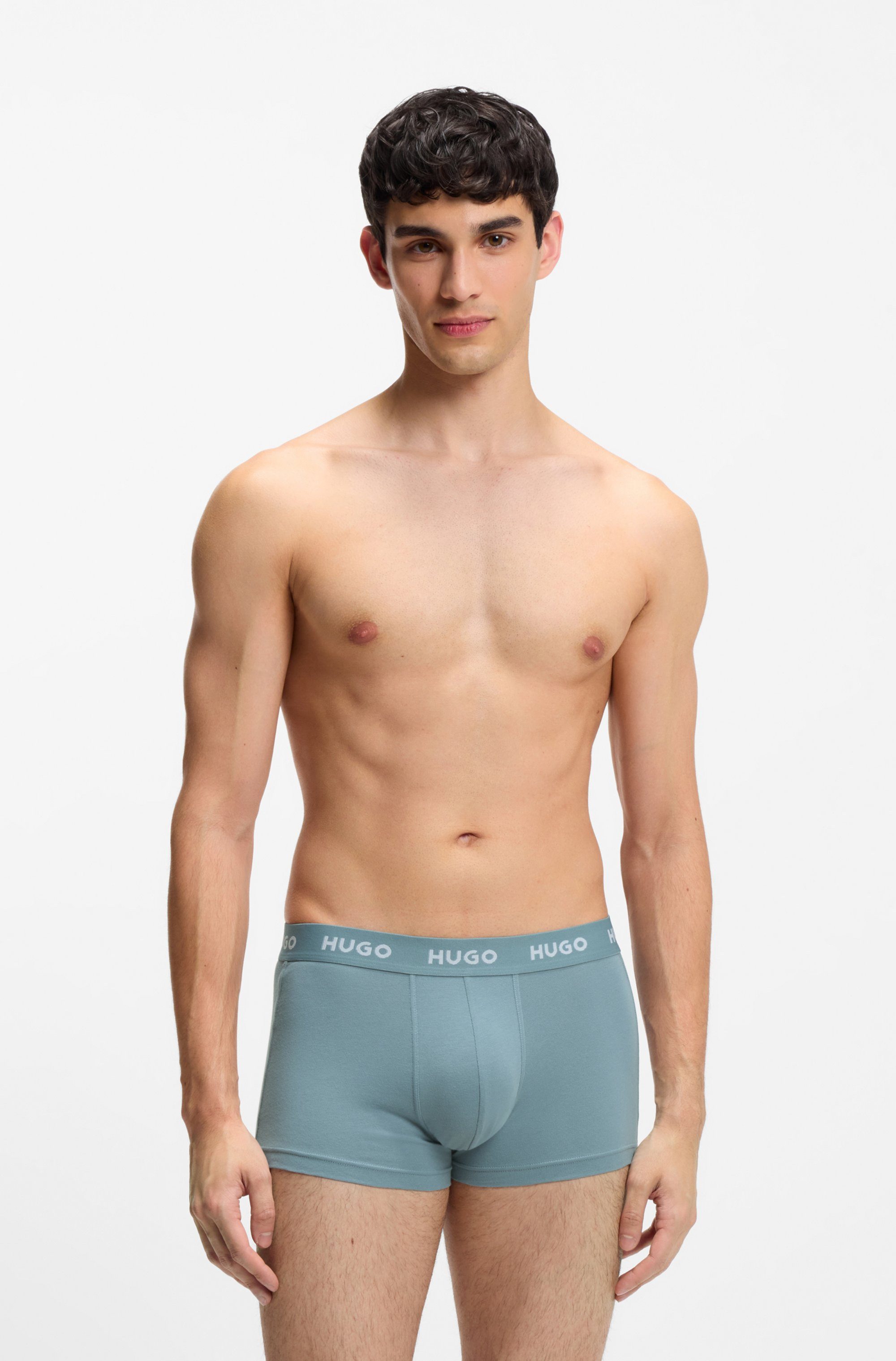 HUGO Trunk TRUNK TRIPLET PACK (Packung, 3-St) mit Logoschriftzug auf dem Bund
