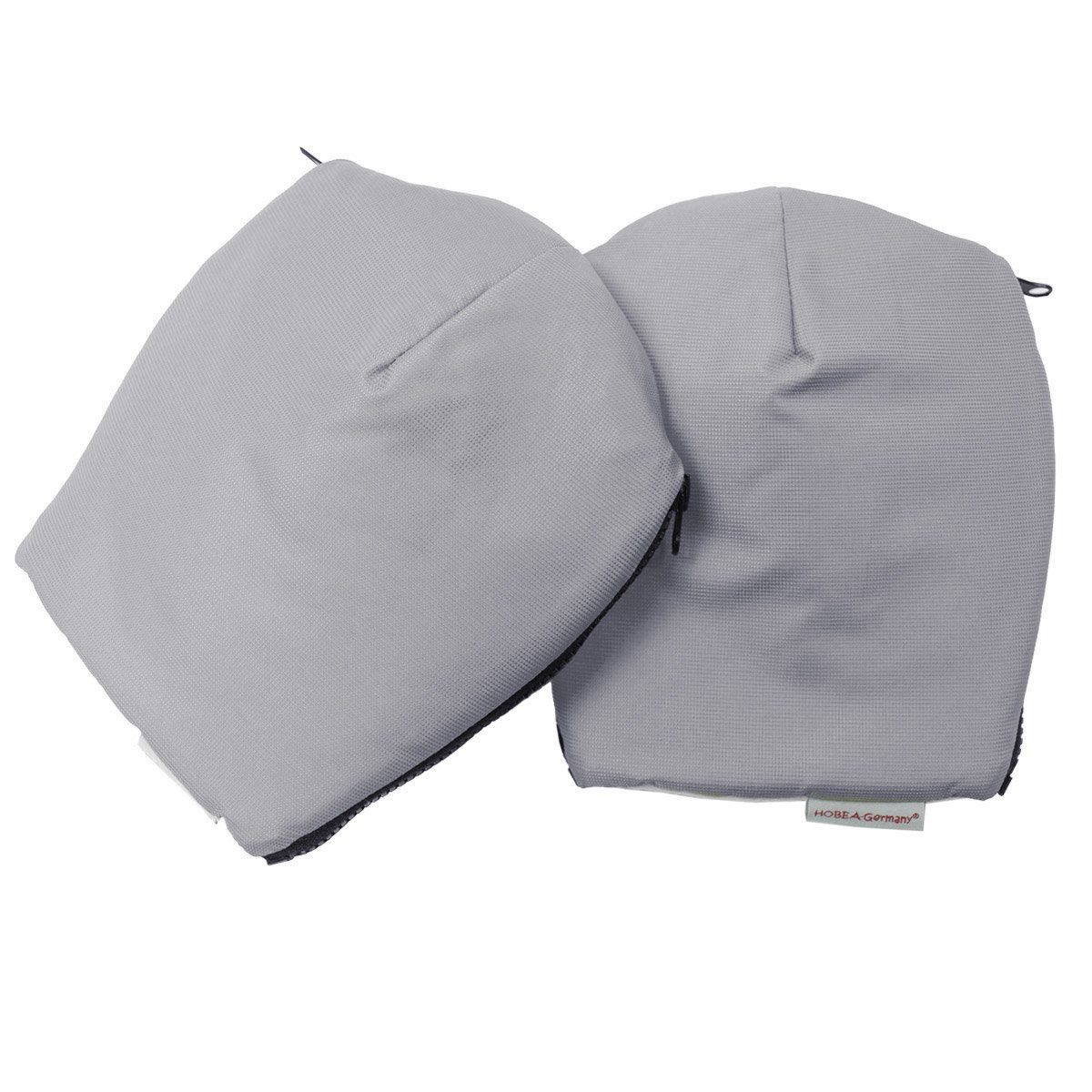 HOBEA-Germany Грелки для рук на коляску Kinderwagenmuff grau, (2-St), Handmuff für den Kinderwagen, Handschuhe mit Reisverschluß