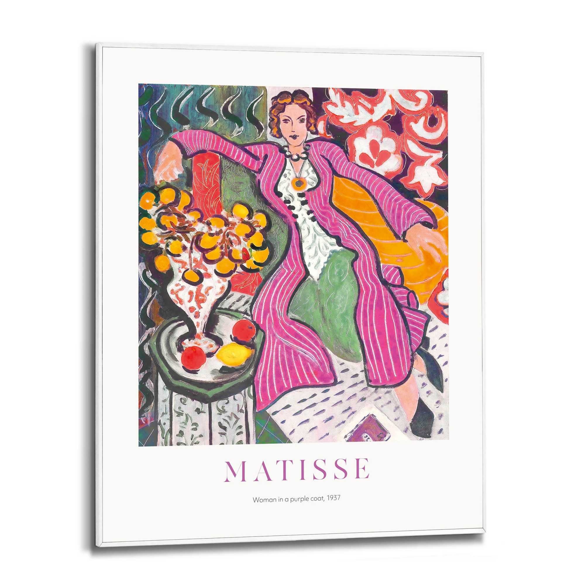 Reinders! Poster Matisse - Frau im lila Mantel günstig online kaufen