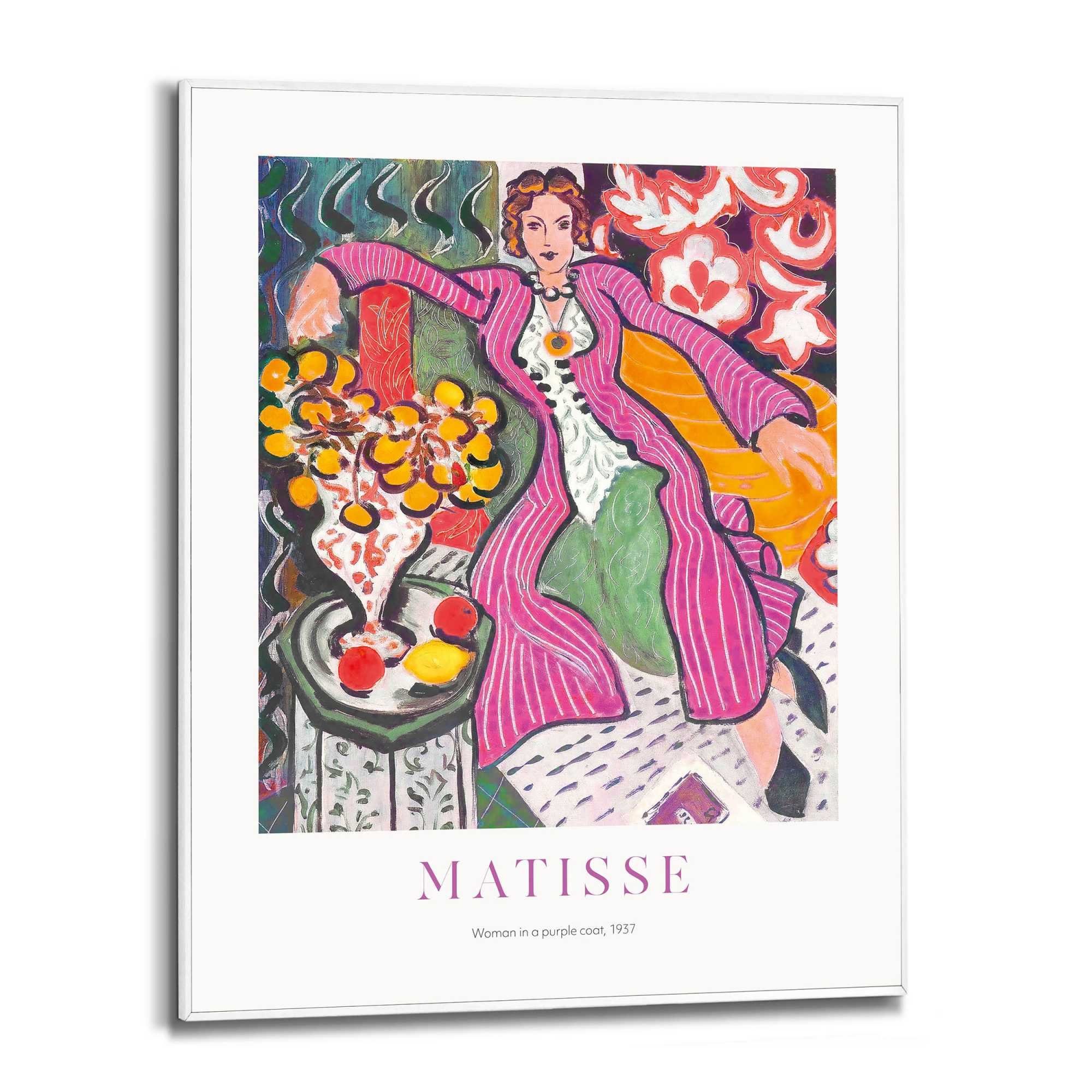 Frau Matisse lila Wandbild - Mantel im Reinders!