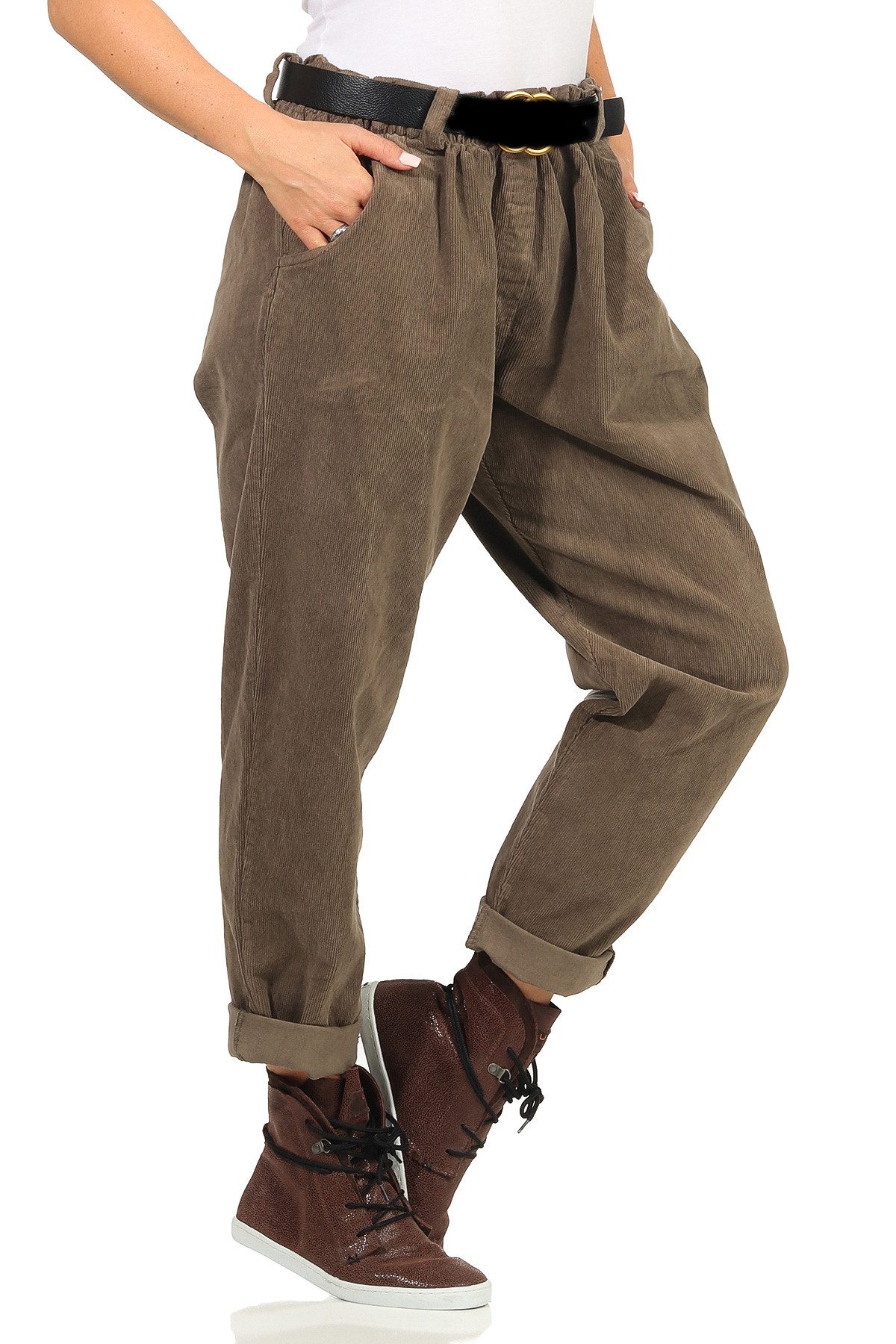 Mississhop Haremshose Damenhose mit Gürtel – günstig online kaufen