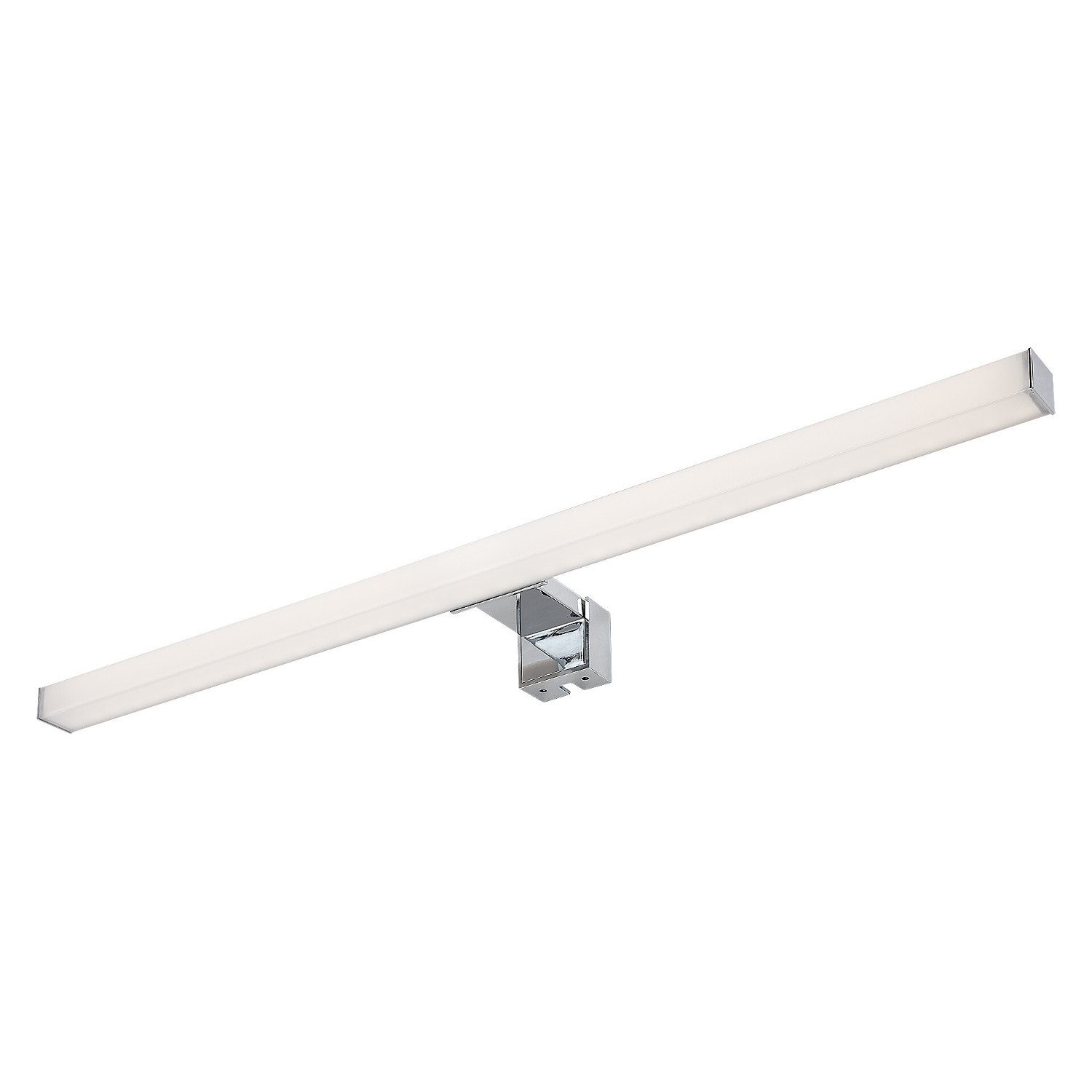 Rabalux LED Spiegelleuchte Badezimmerleuchte Oliro 9 W Chrom 60 cm IP44, LED fest integriert, natürliches Weiß, Tageslichtweiß 4000 K