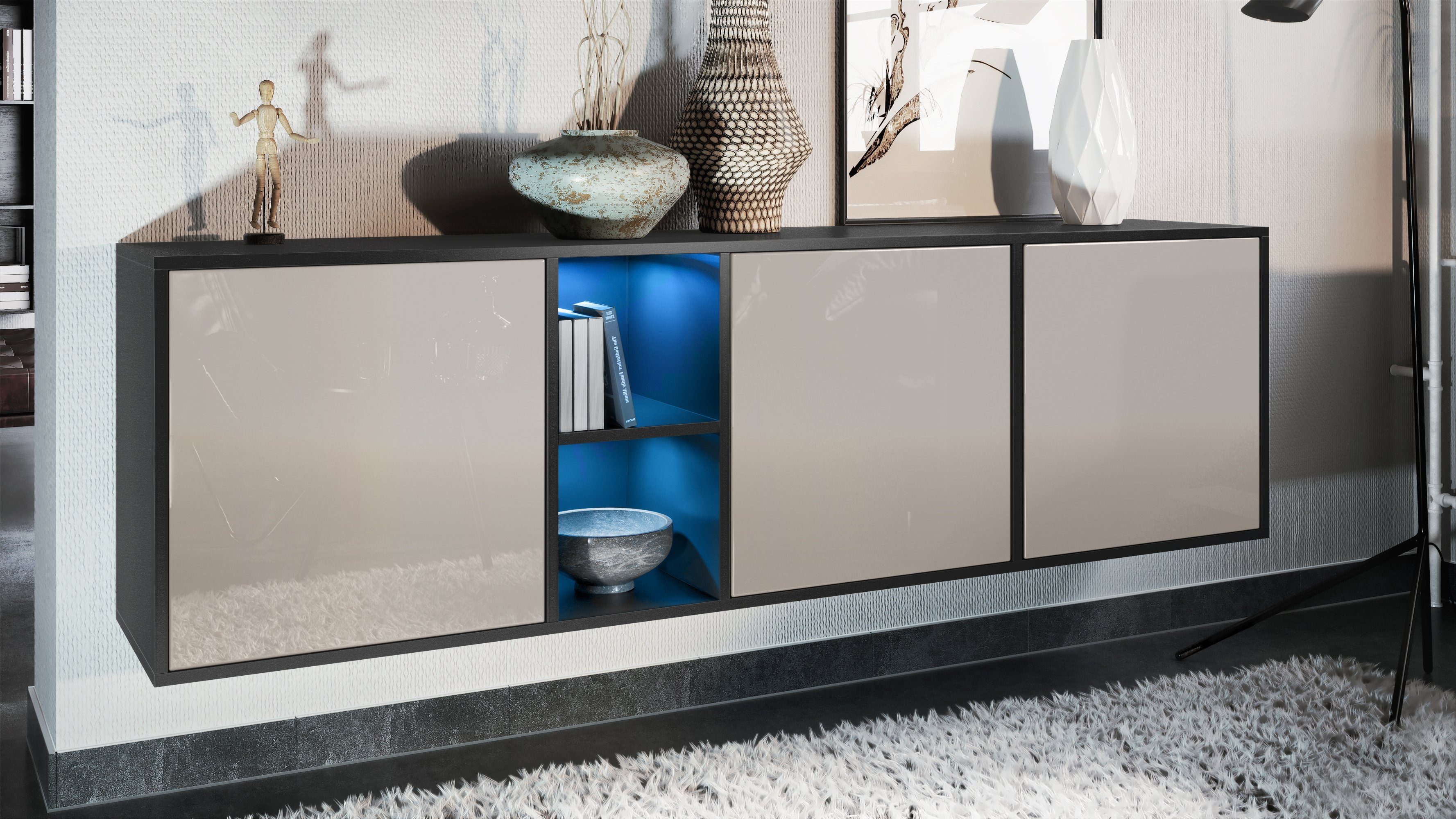 Vladon Sideboard Cuba (Kommode, mit 3 günstig online kaufen