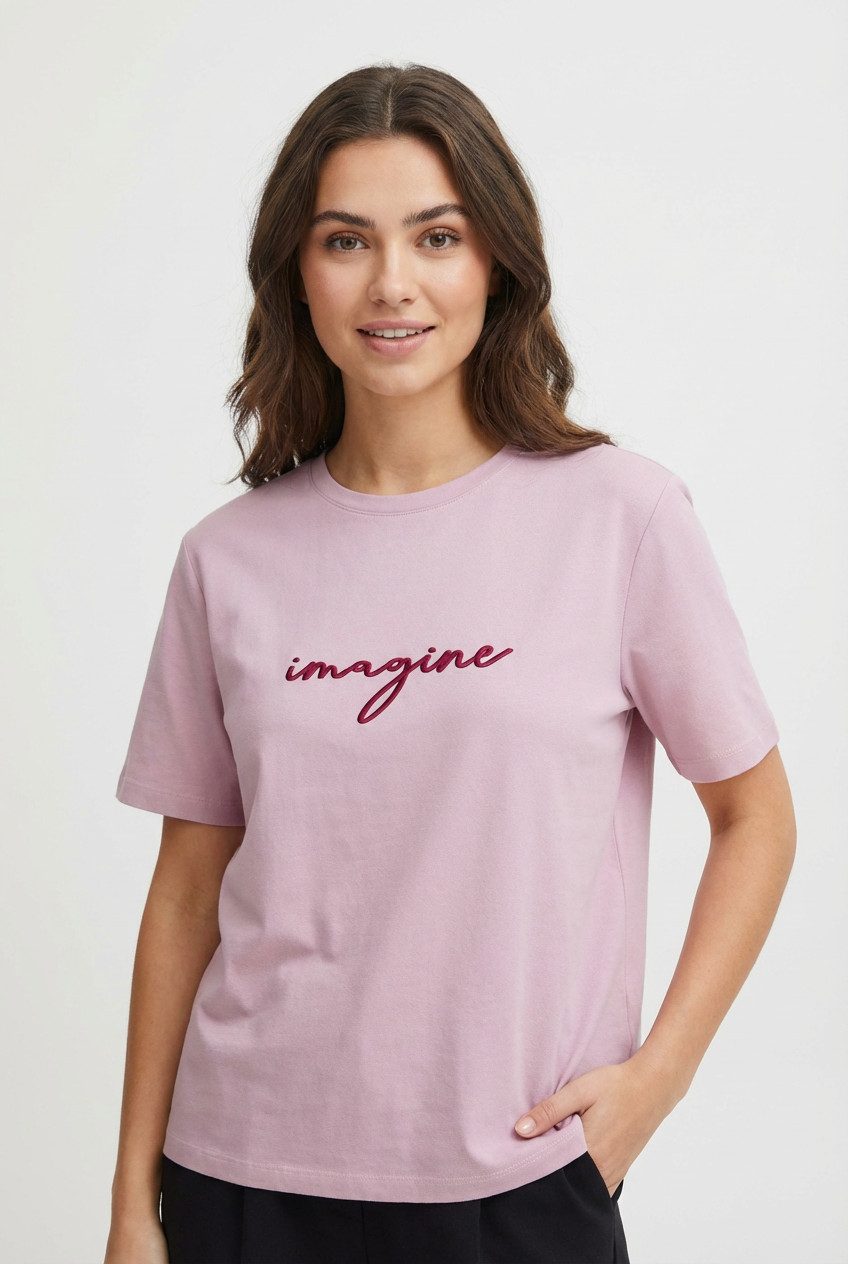 Vila Kurzarmshirt VISYBIL IMAGINE O-NECK S/S TOP/PB/LC